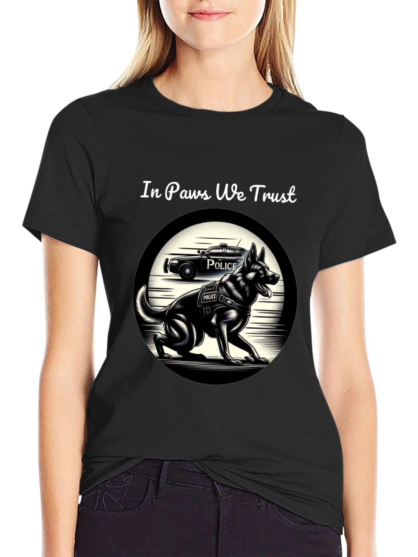 In Paws We Trust K-9 Police Dog T-Shirt