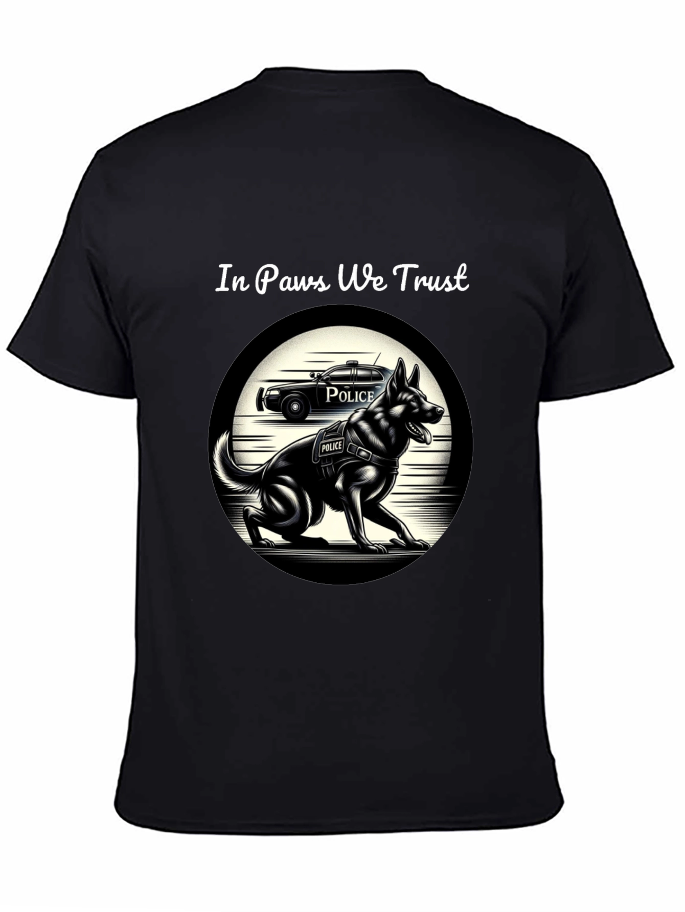In Paws We Trust K-9 Police Dog T-Shirt