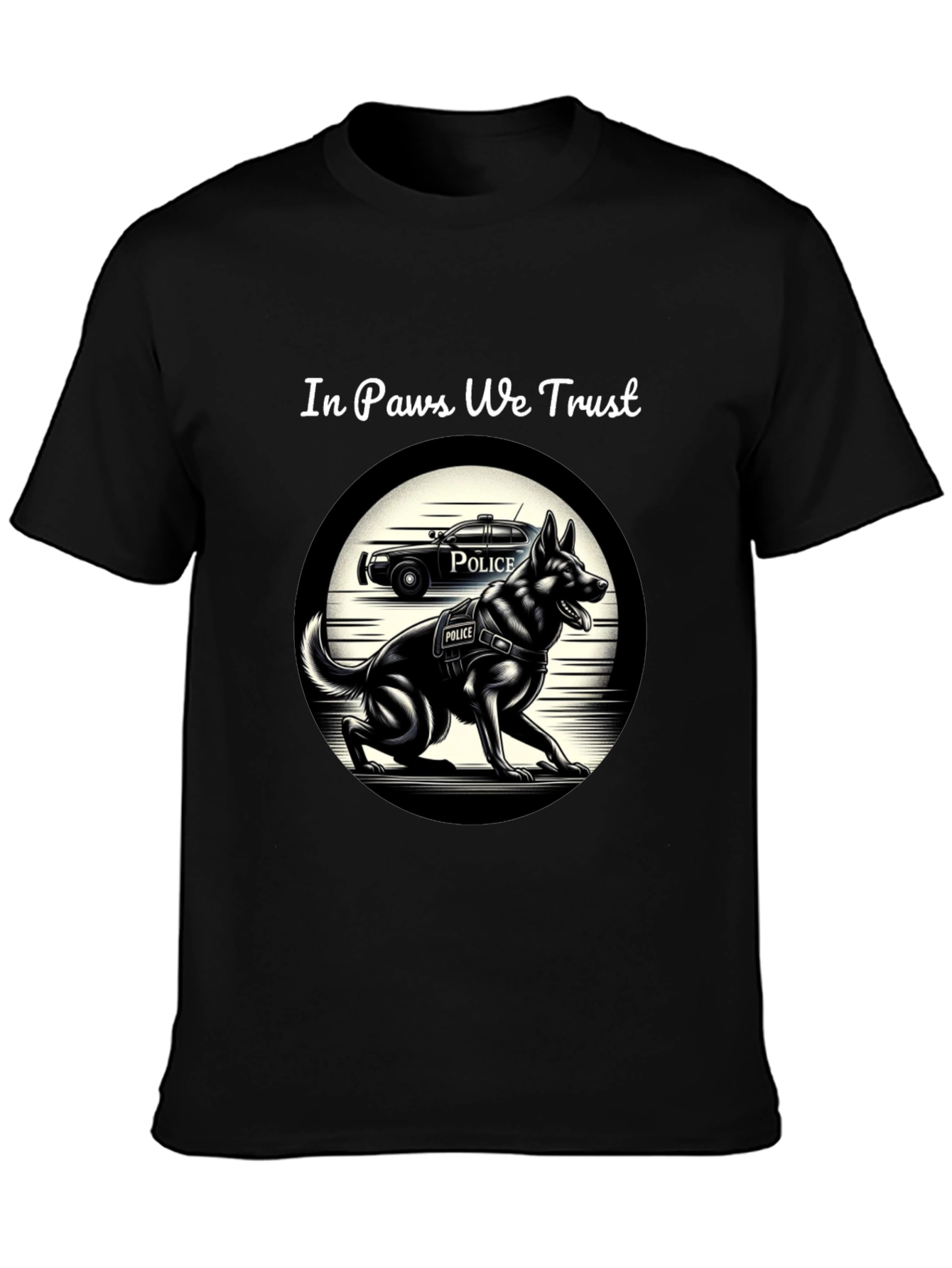 In Paws We Trust K-9 Police Dog T-Shirt