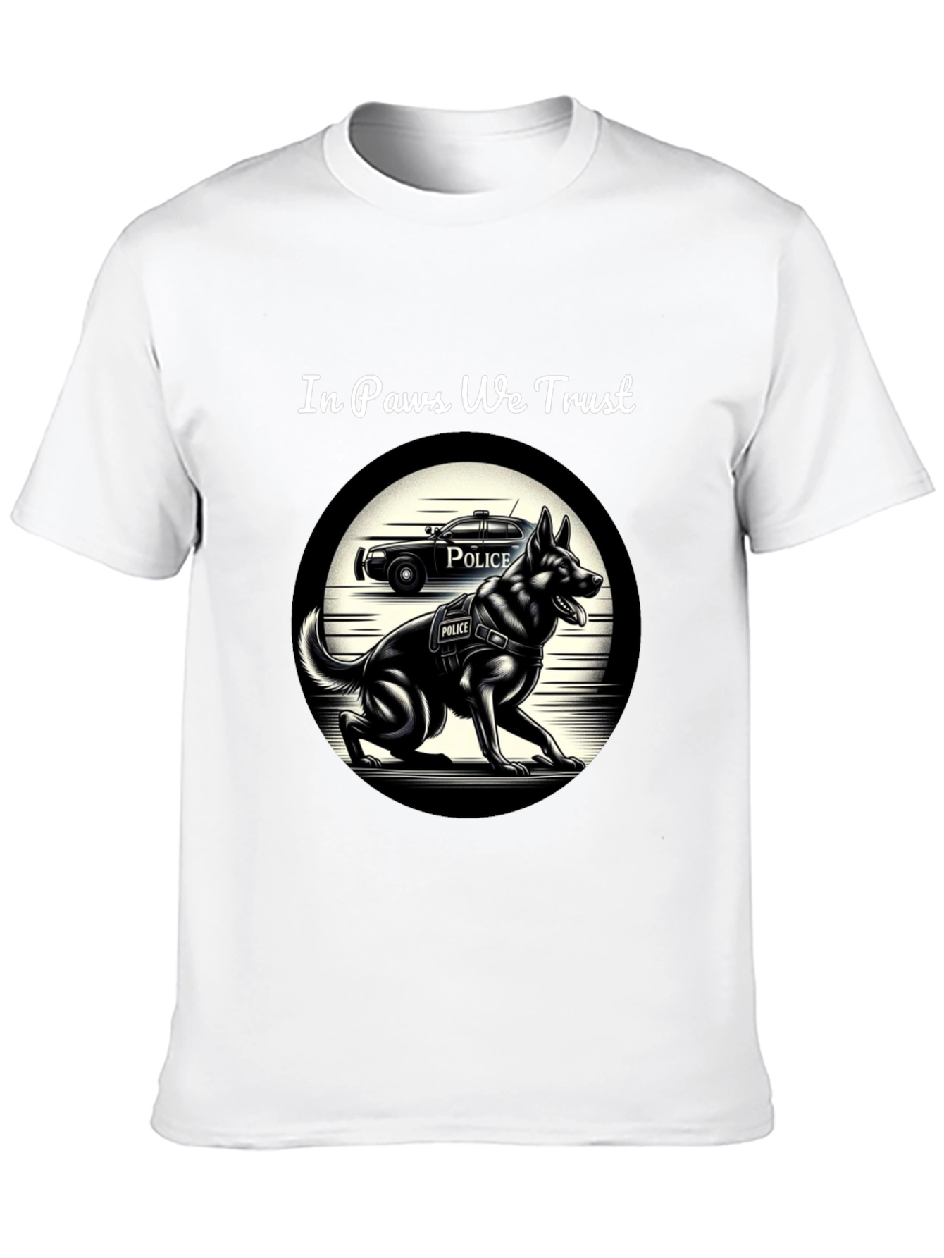 In Paws We Trust K-9 Police Dog T-Shirt