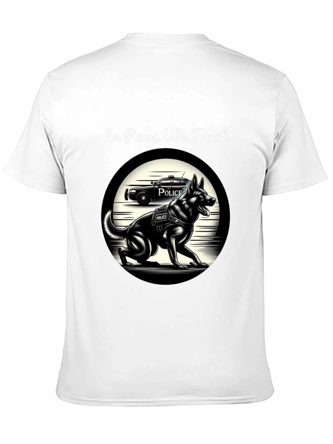 In Paws We Trust K-9 Police Dog T-Shirt