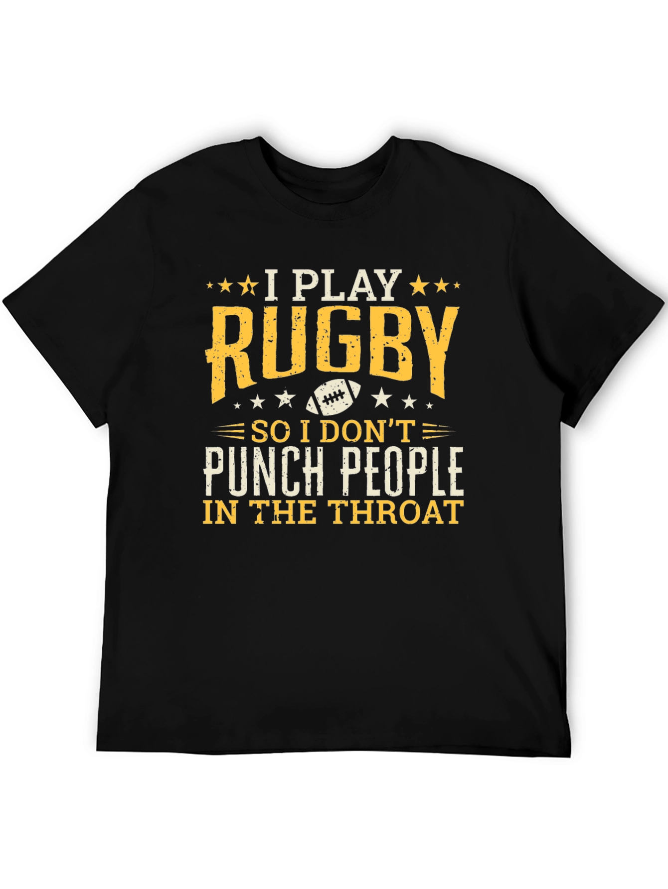 Rugby Player Graphic Tee: I Play Rugby T-Shirt