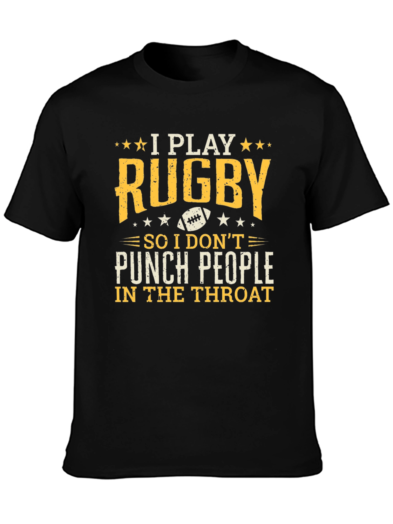 Rugby Player Graphic Tee: I Play Rugby T-Shirt