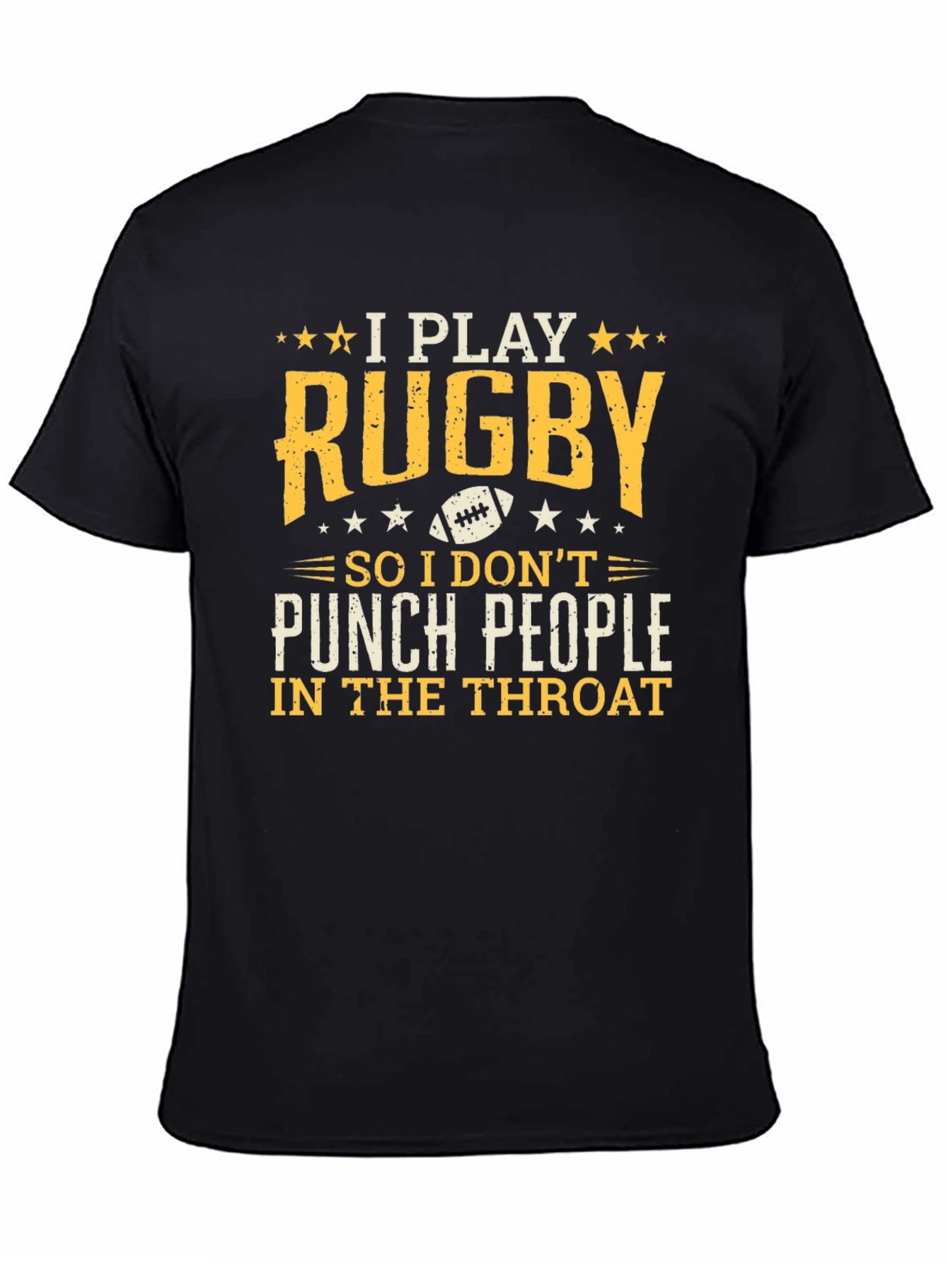 Rugby Player Graphic Tee: I Play Rugby T-Shirt