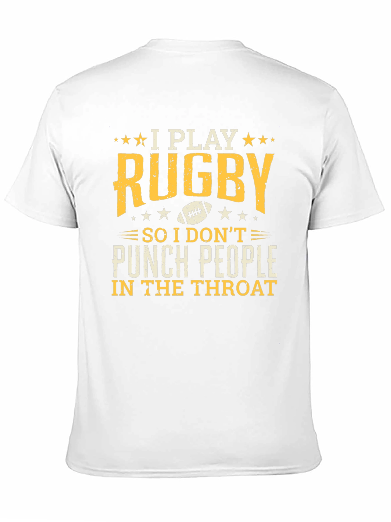 Rugby Player Graphic Tee: I Play Rugby T-Shirt