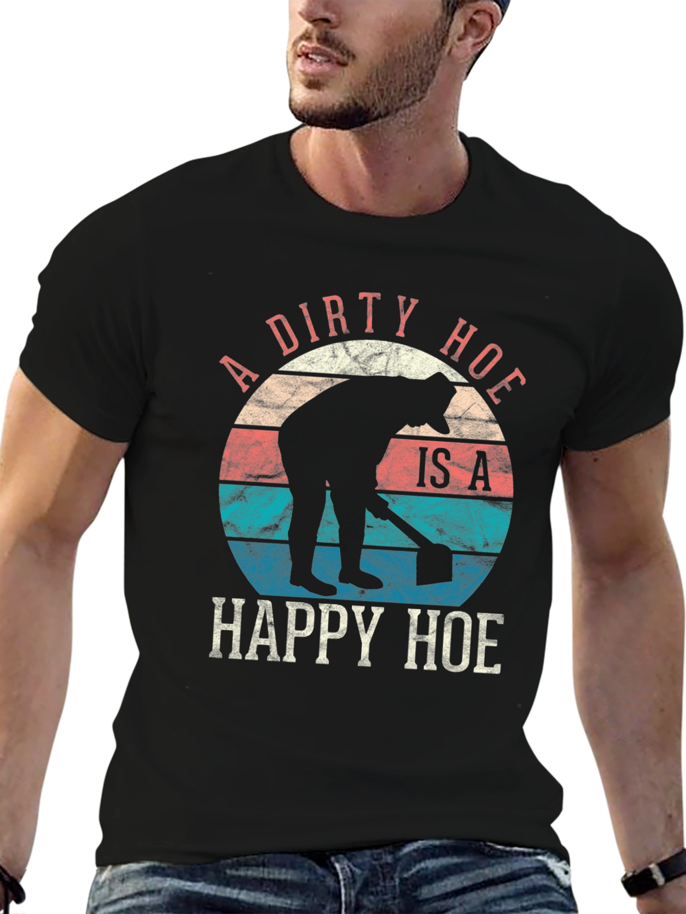 Dirty Happy Hoe T-Shirt - Funny Gardening Tee