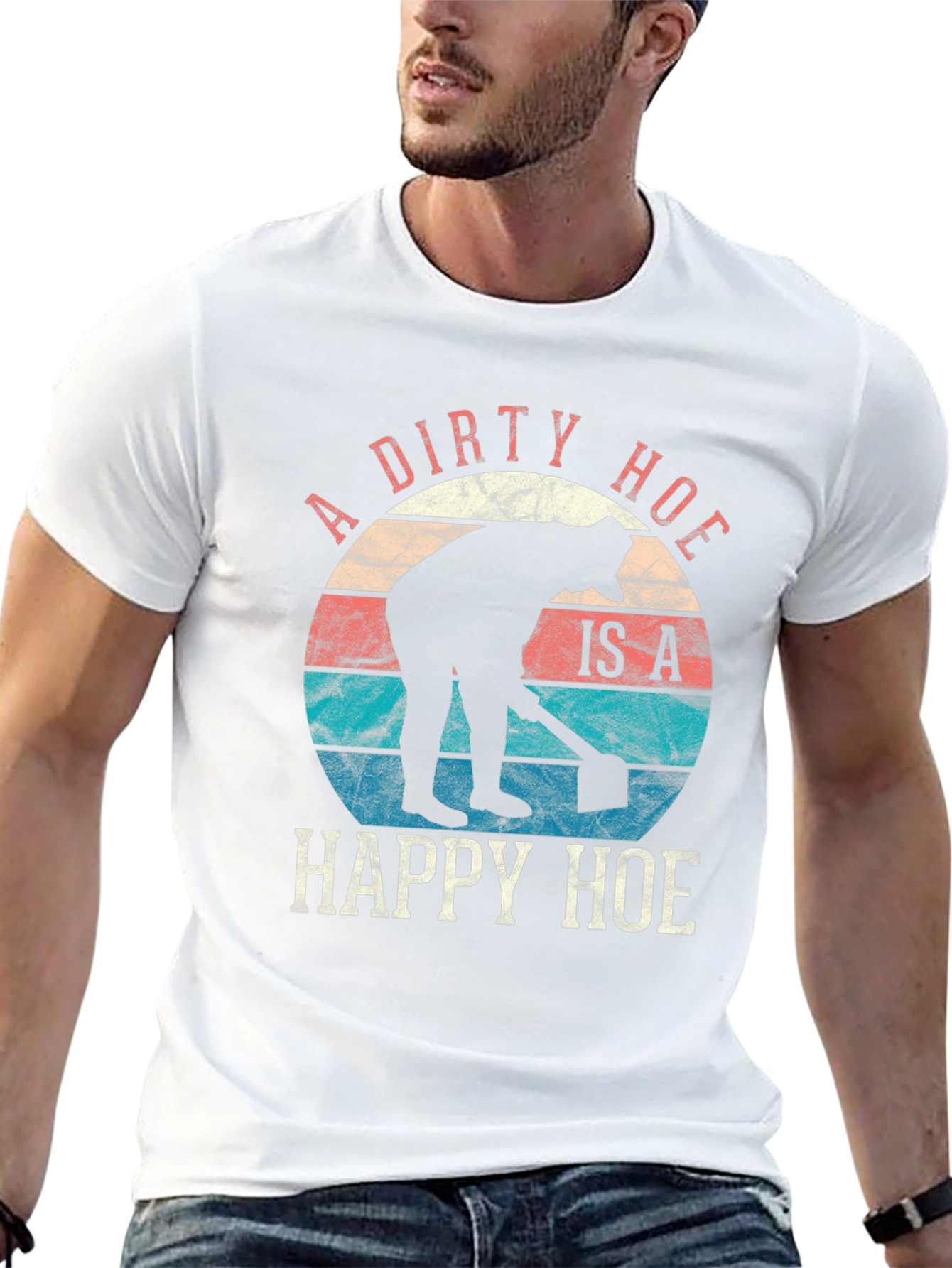 Dirty Happy Hoe T-Shirt - Funny Gardening Tee