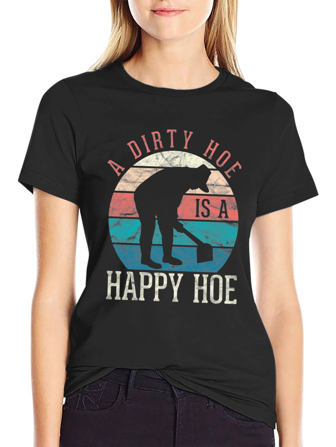 Dirty Happy Hoe T-Shirt - Funny Gardening Tee