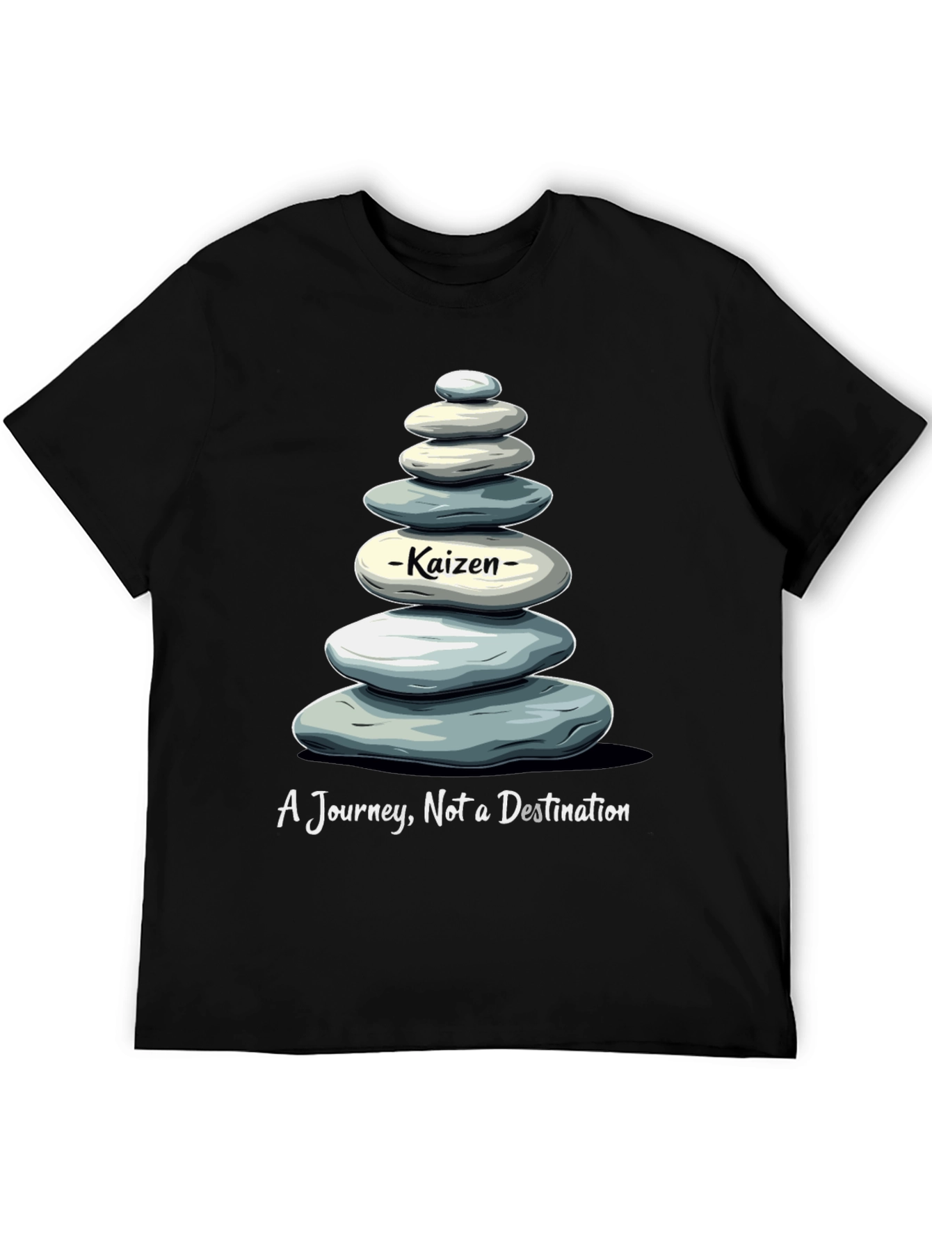 Kaizen Stone Stack Tee - Journey Not Destination