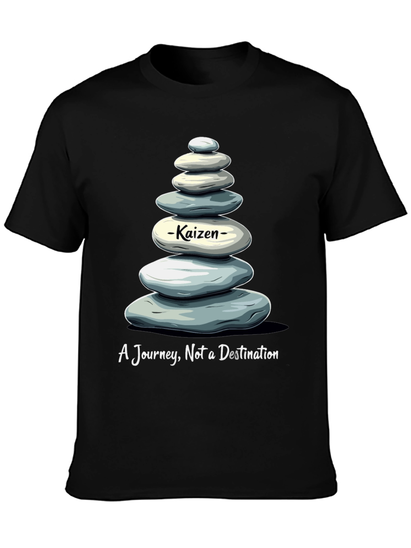 Kaizen Stone Stack Tee - Journey Not Destination