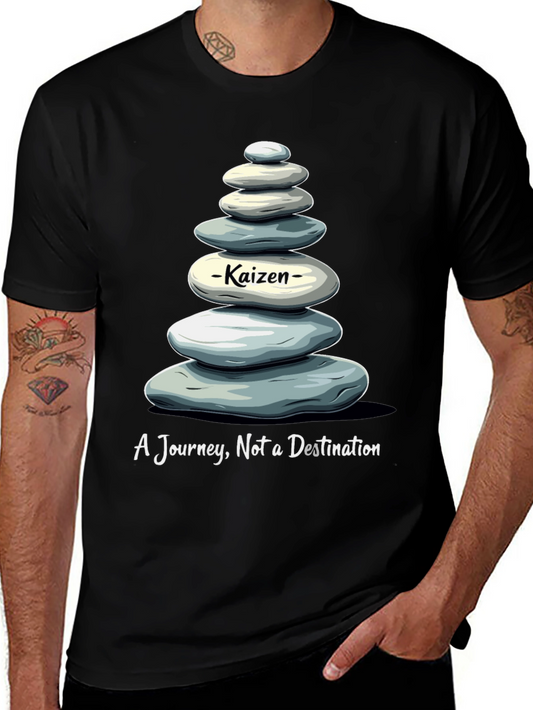 Kaizen Stone Stack Tee - Journey Not Destination