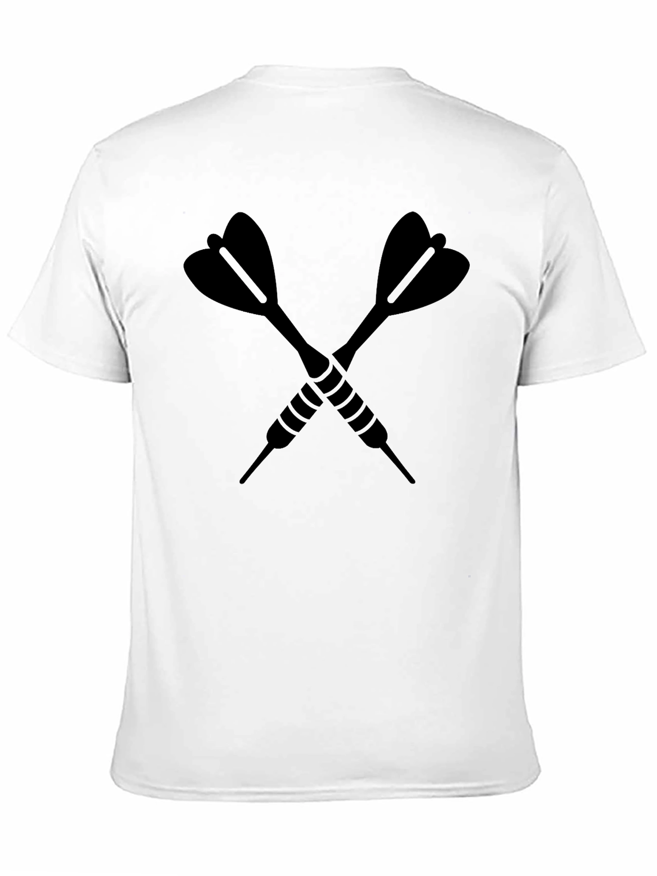 Crossed Darts Graphic Tee - Black Casual Shirt