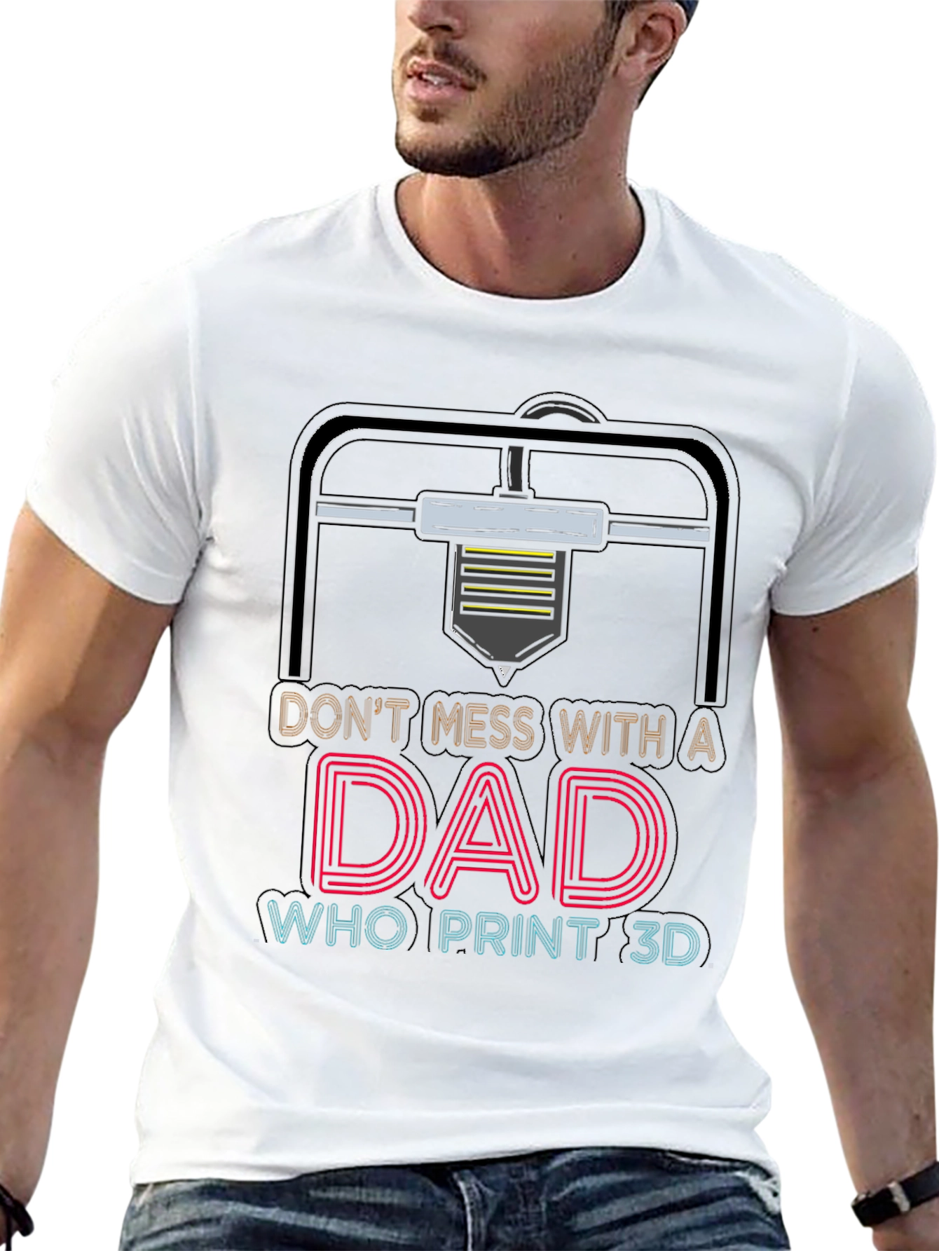 Dad Who Prints 3D T-Shirt