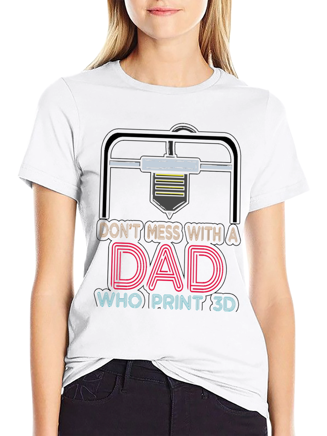 Dad Who Prints 3D T-Shirt