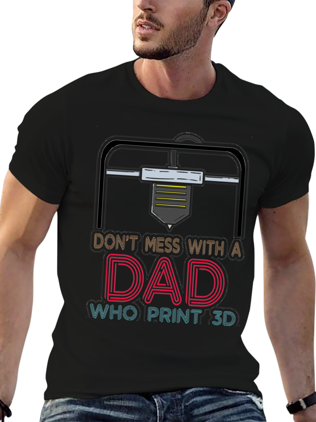Dad Who Prints 3D T-Shirt