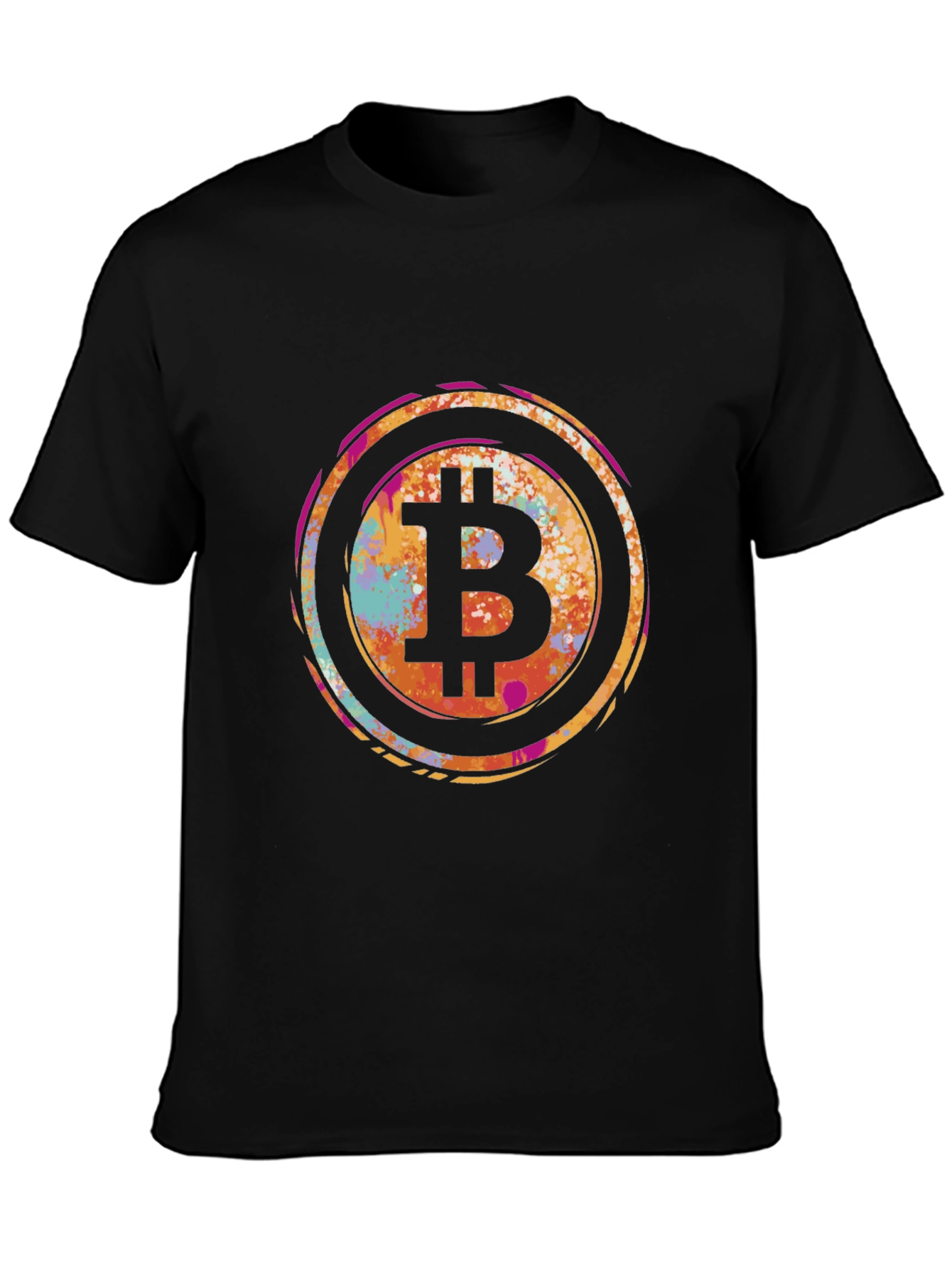 Bitcoin Splash Tee - Crypto Currency Style