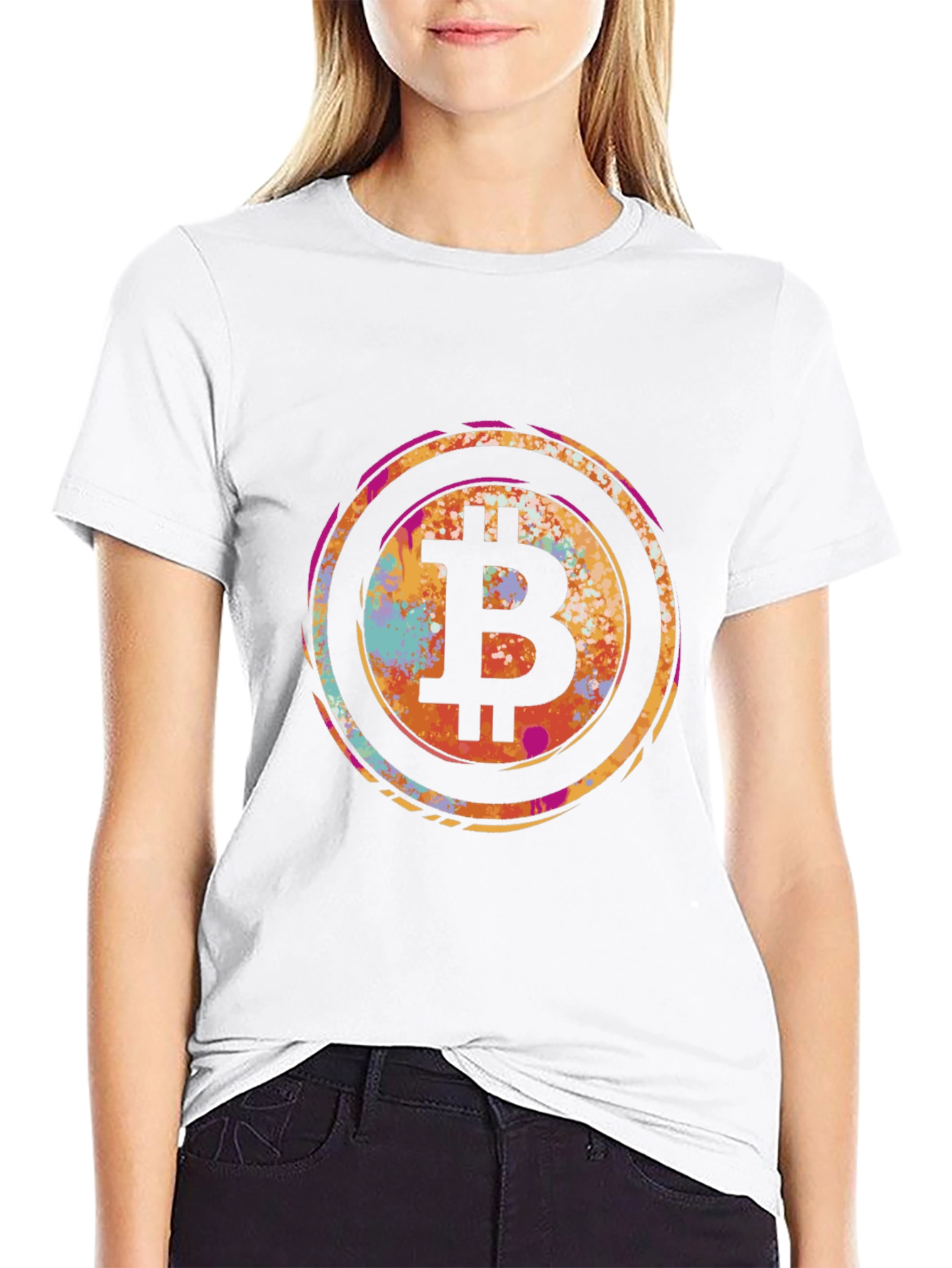Bitcoin Splash Tee - Crypto Currency Style
