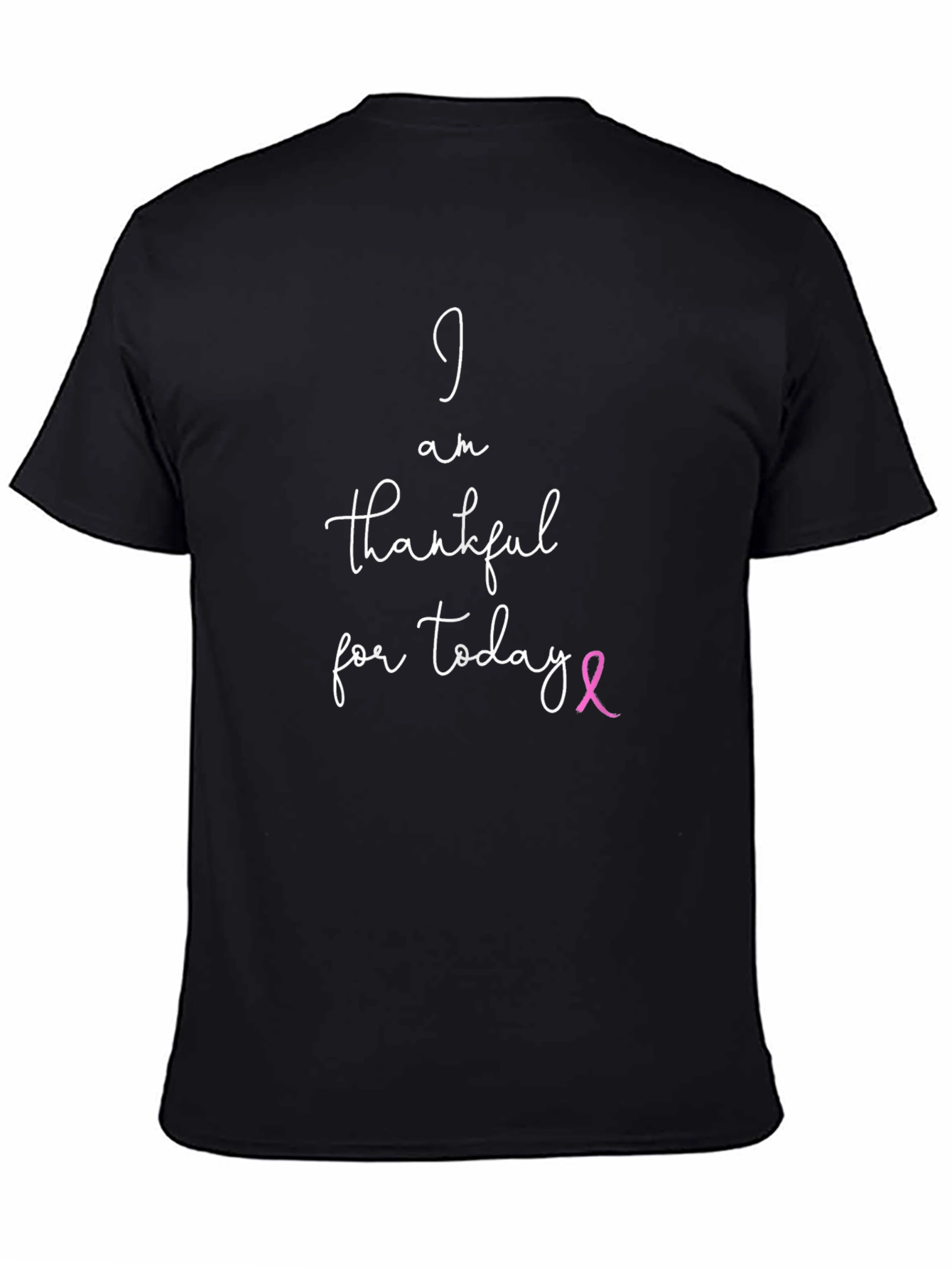Thankful T-Shirt - Breast Cancer Awareness Ribbon