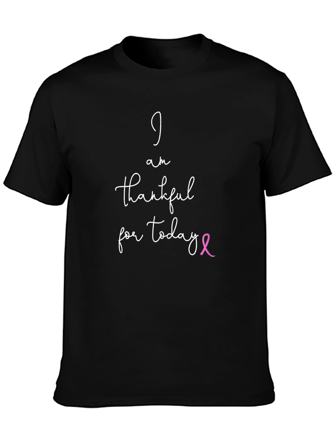 Thankful T-Shirt - Breast Cancer Awareness Ribbon