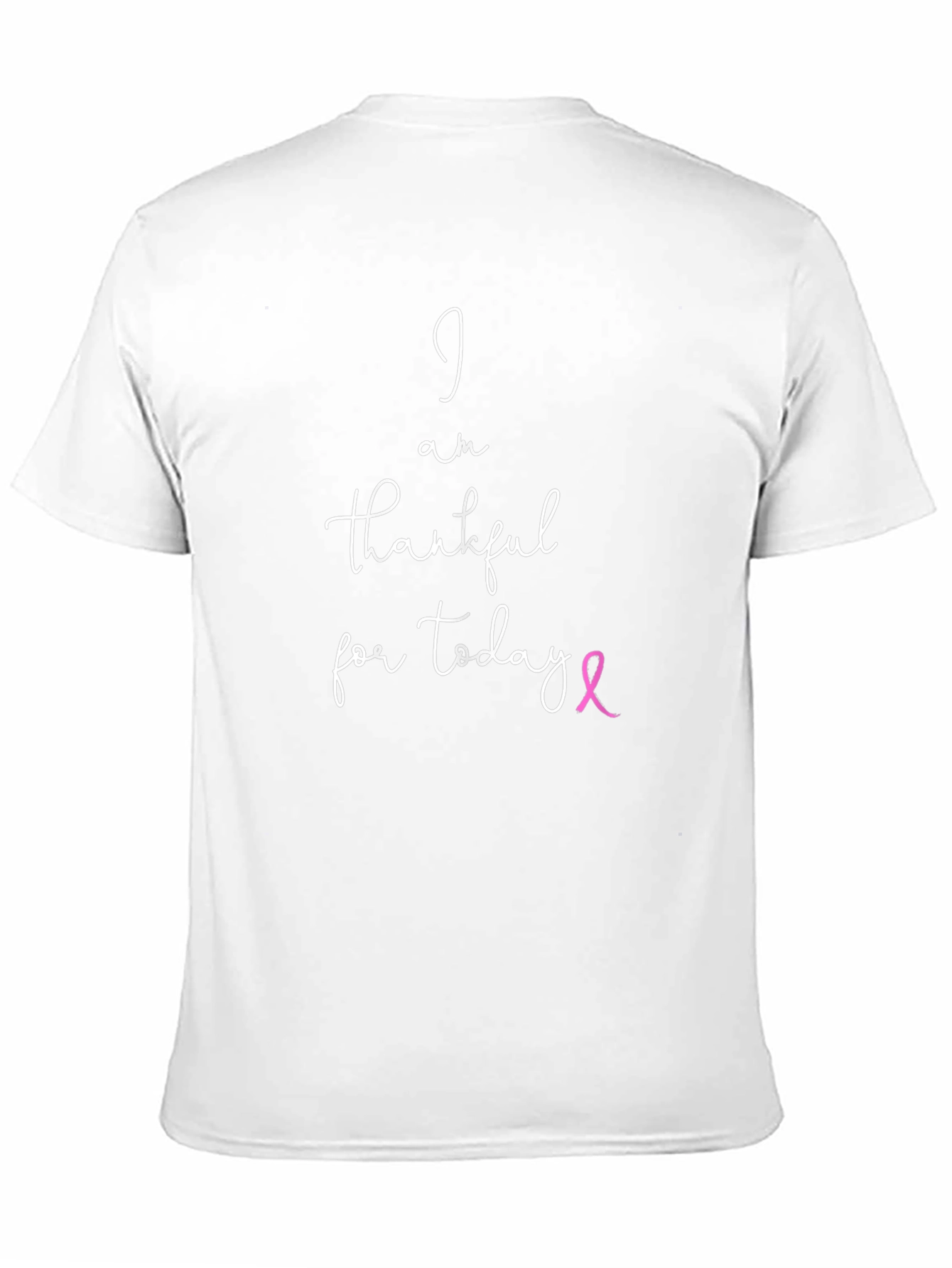 Thankful T-Shirt - Breast Cancer Awareness Ribbon