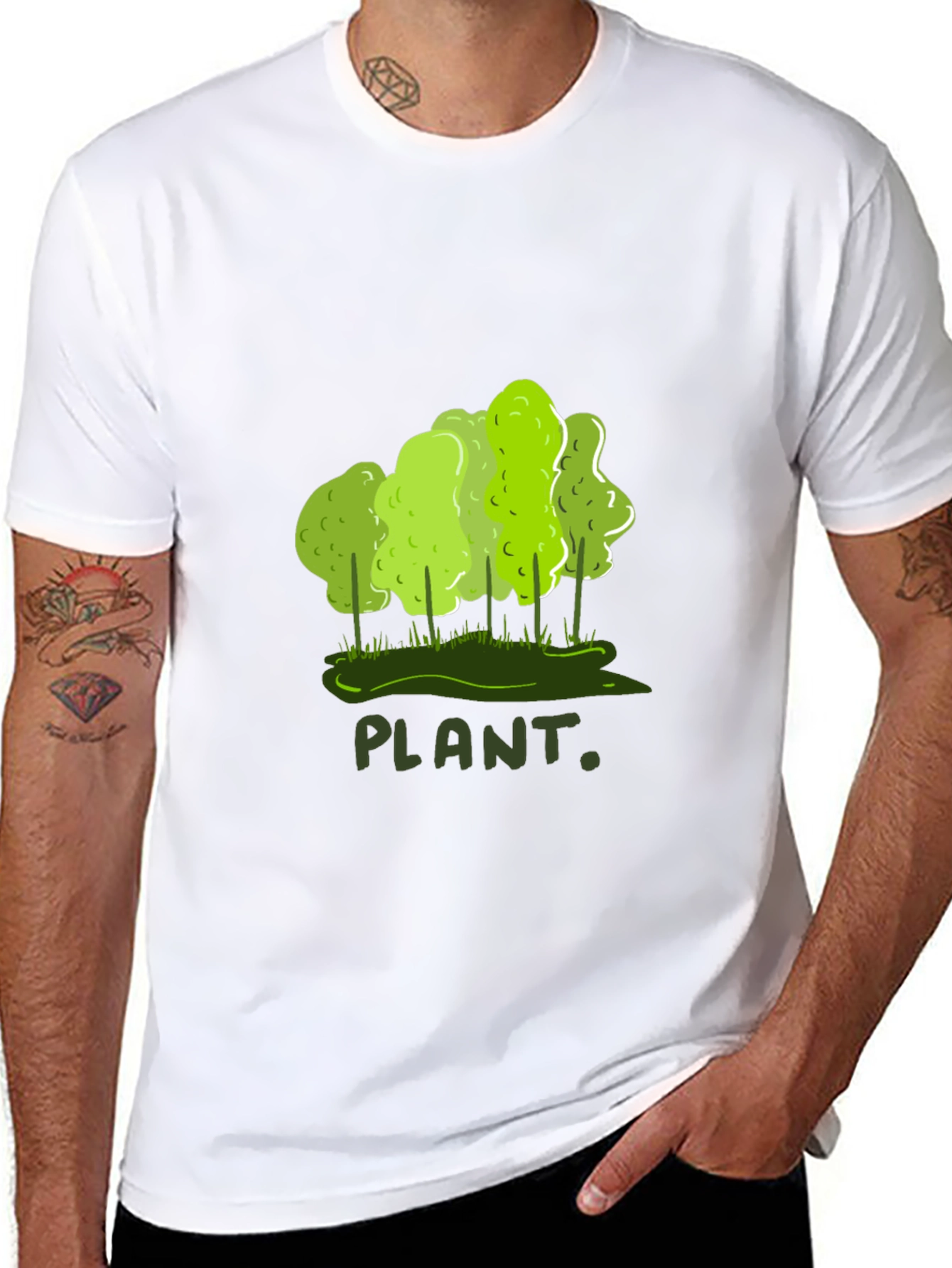 Plant Graphic T-Shirt - Eco-Friendly Style