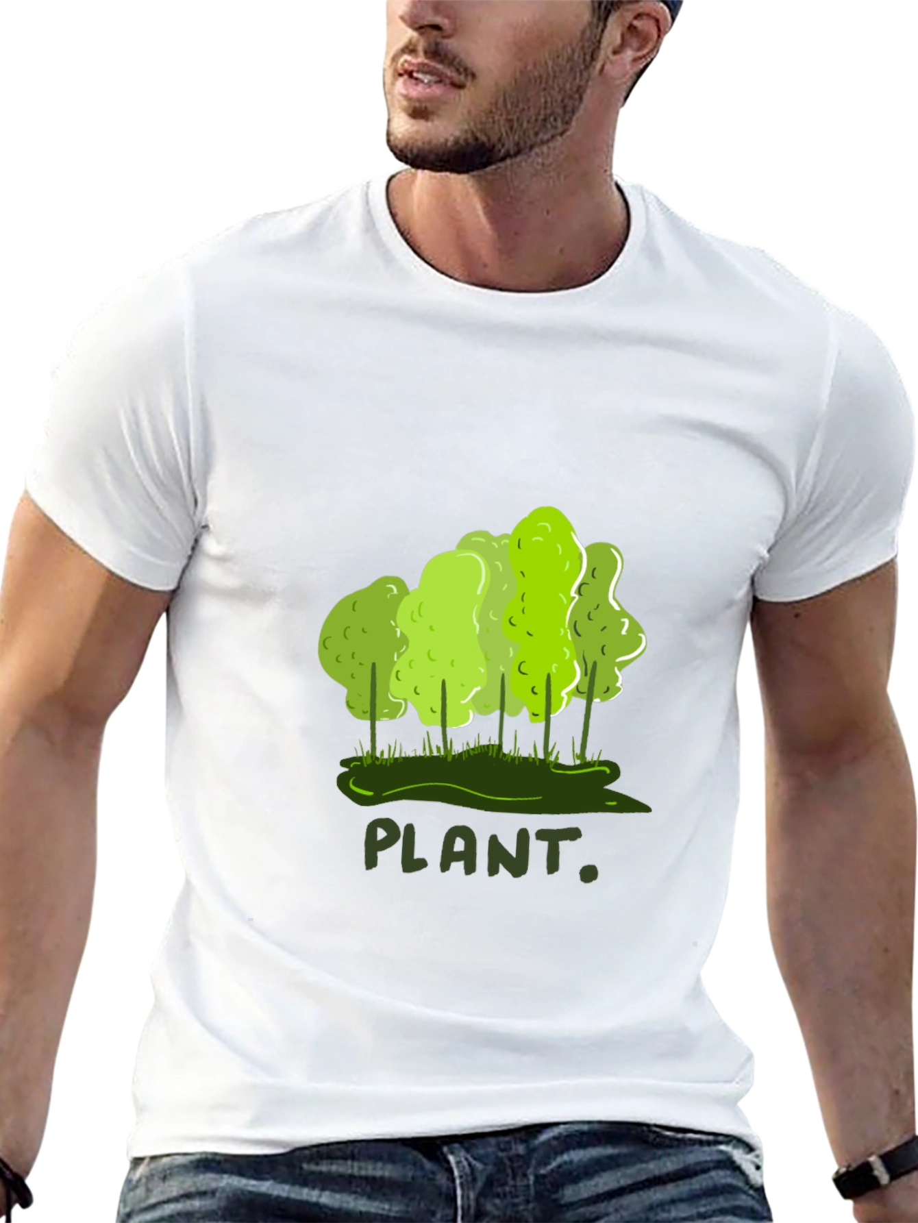 Plant Graphic T-Shirt - Eco-Friendly Style