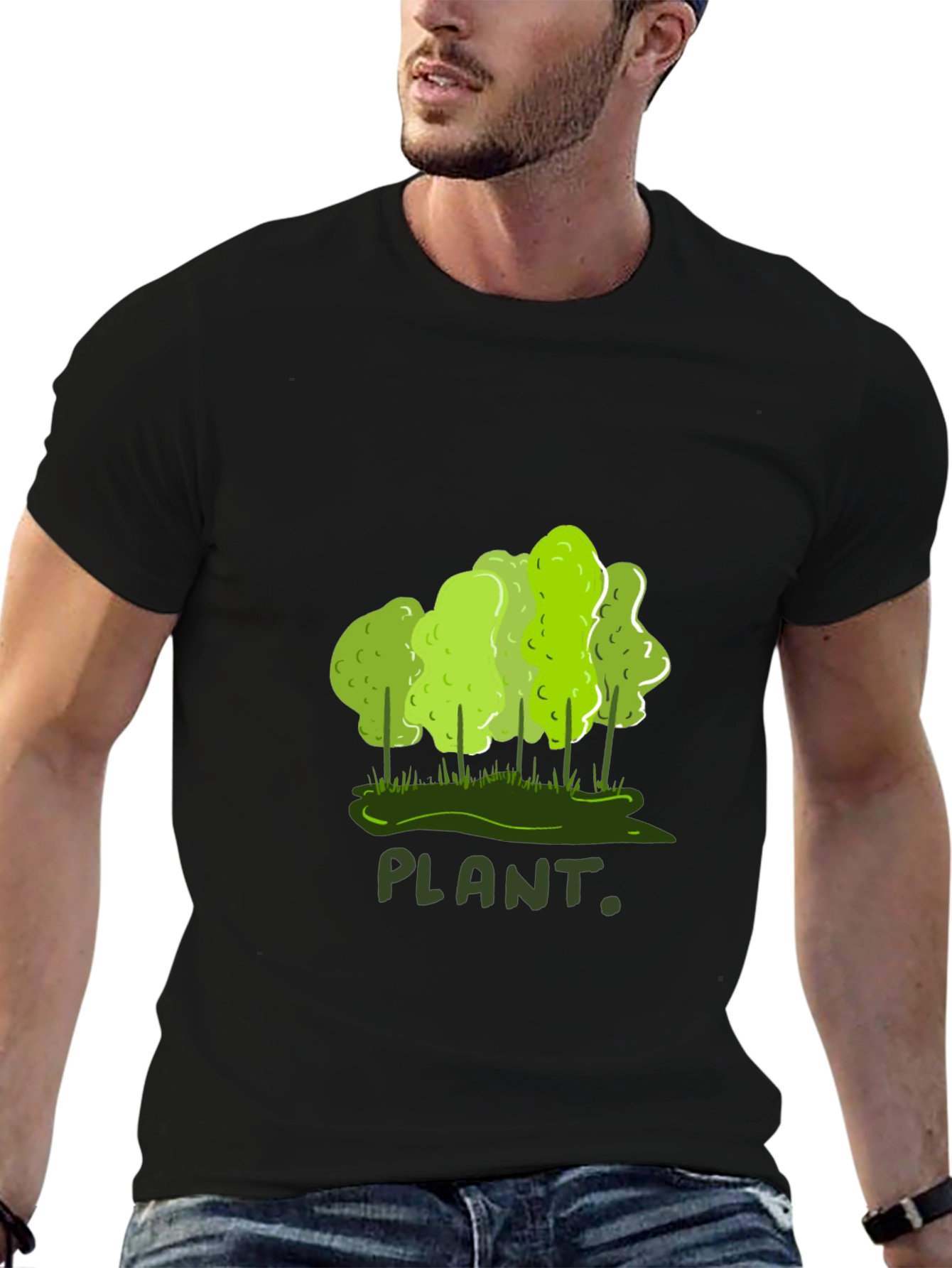 Plant Graphic T-Shirt - Eco-Friendly Style