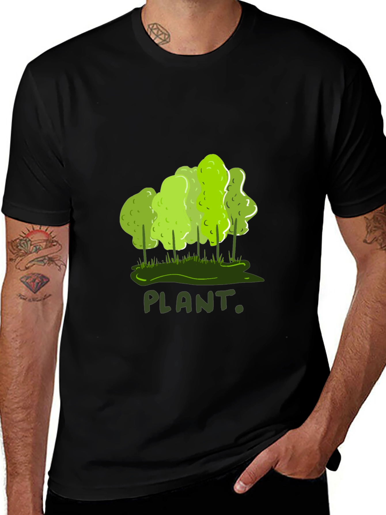 Plant Graphic T-Shirt - Eco-Friendly Style