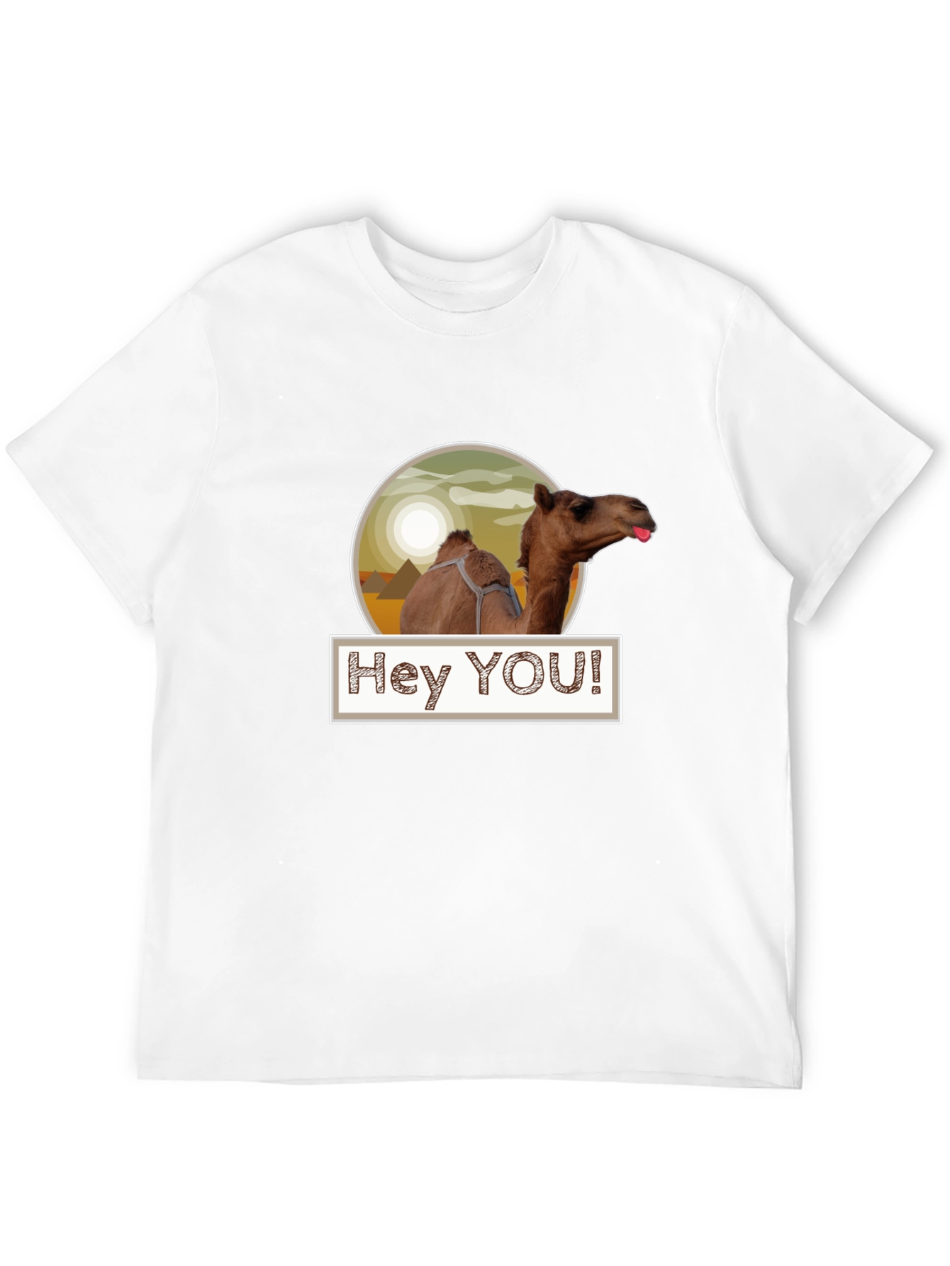 Hey YOU! Camel T-Shirt - Black