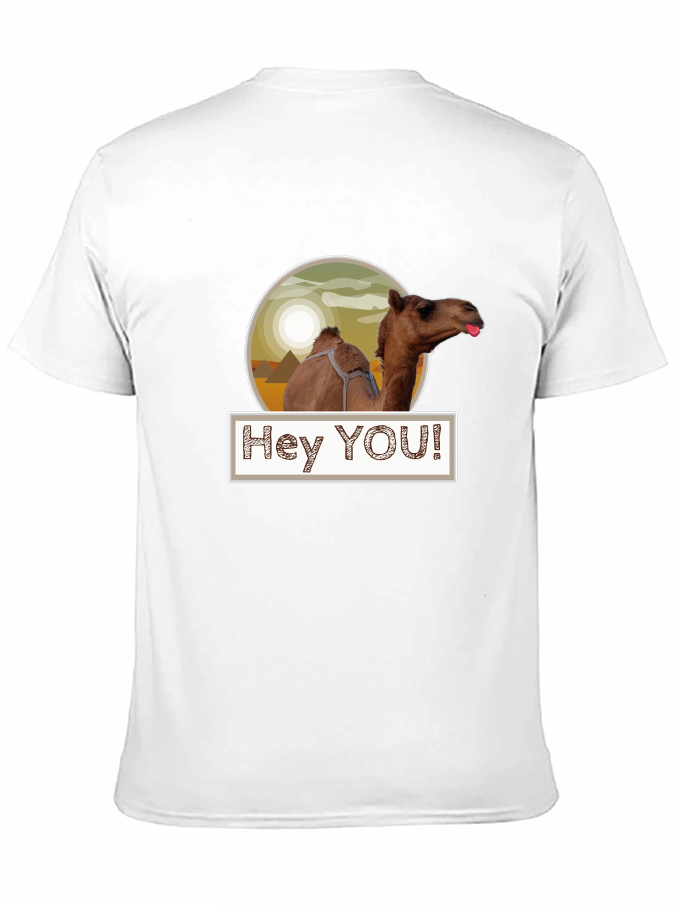 Hey YOU! Camel T-Shirt - Black