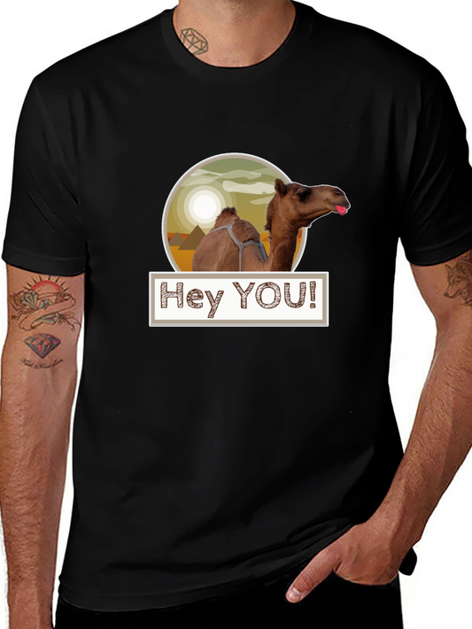 Hey YOU! Camel T-Shirt - Black