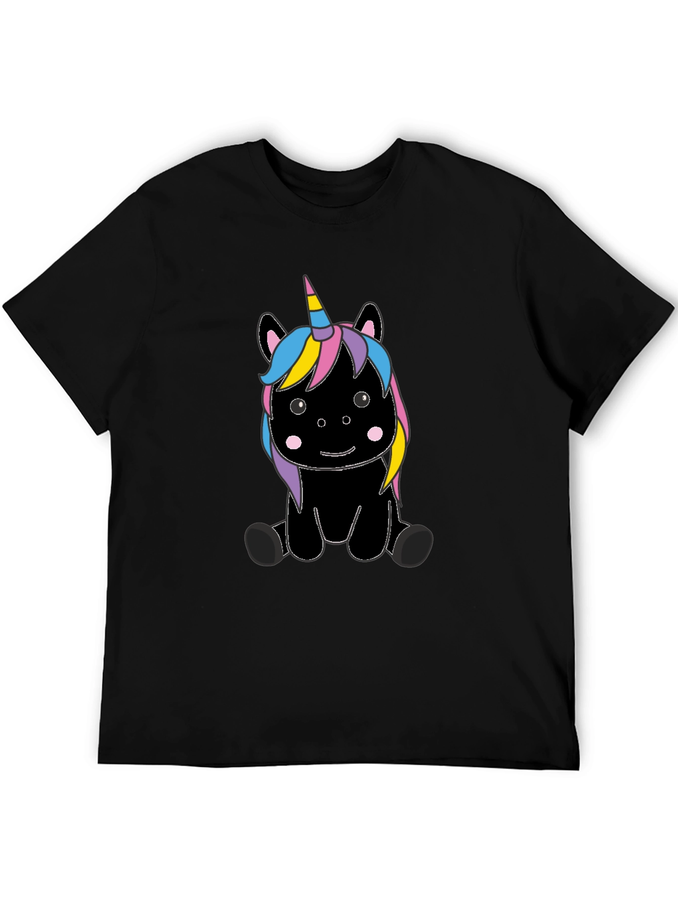 Unicorn Graphic T-Shirt - Black