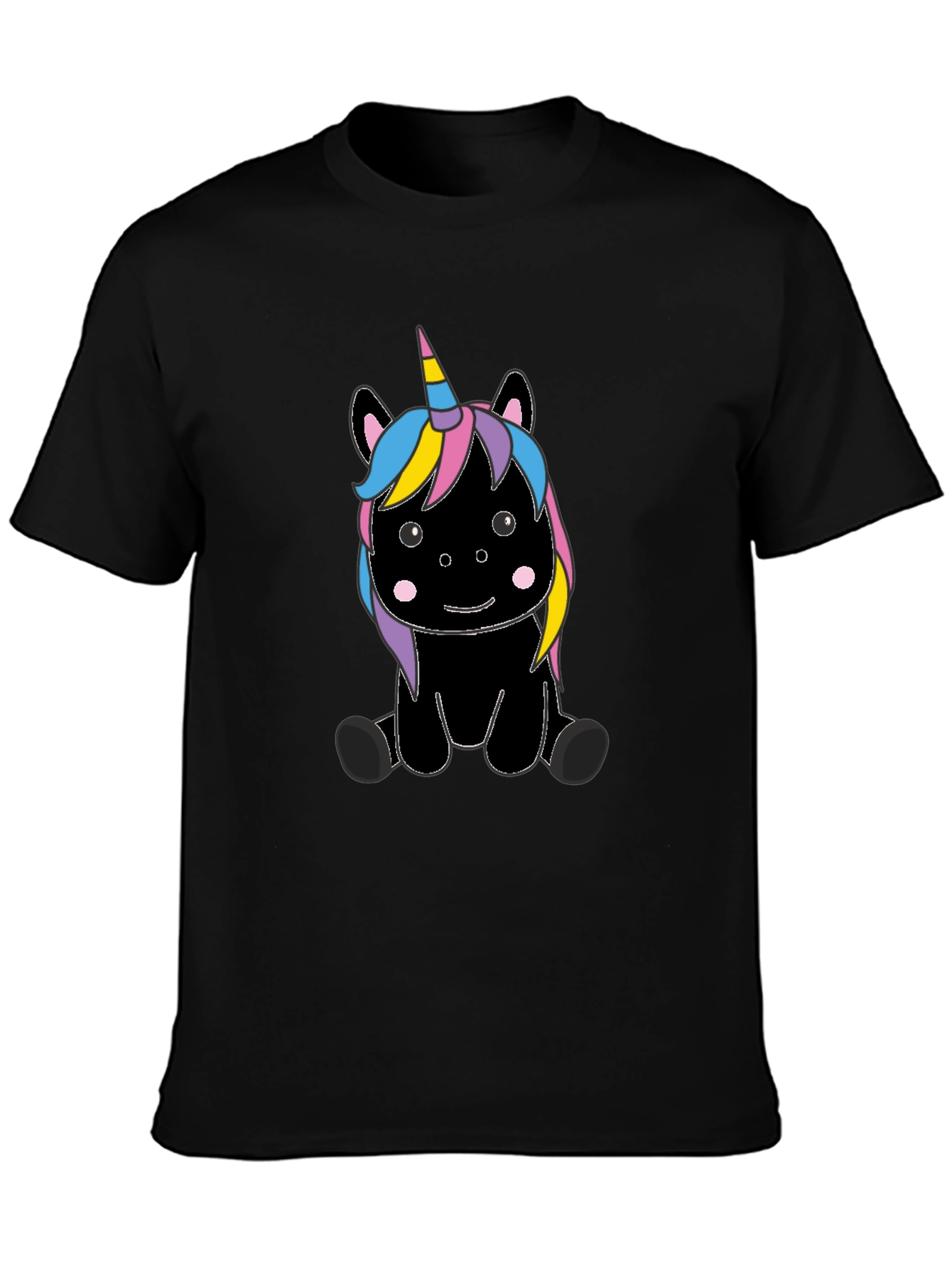 Unicorn Graphic T-Shirt - Black