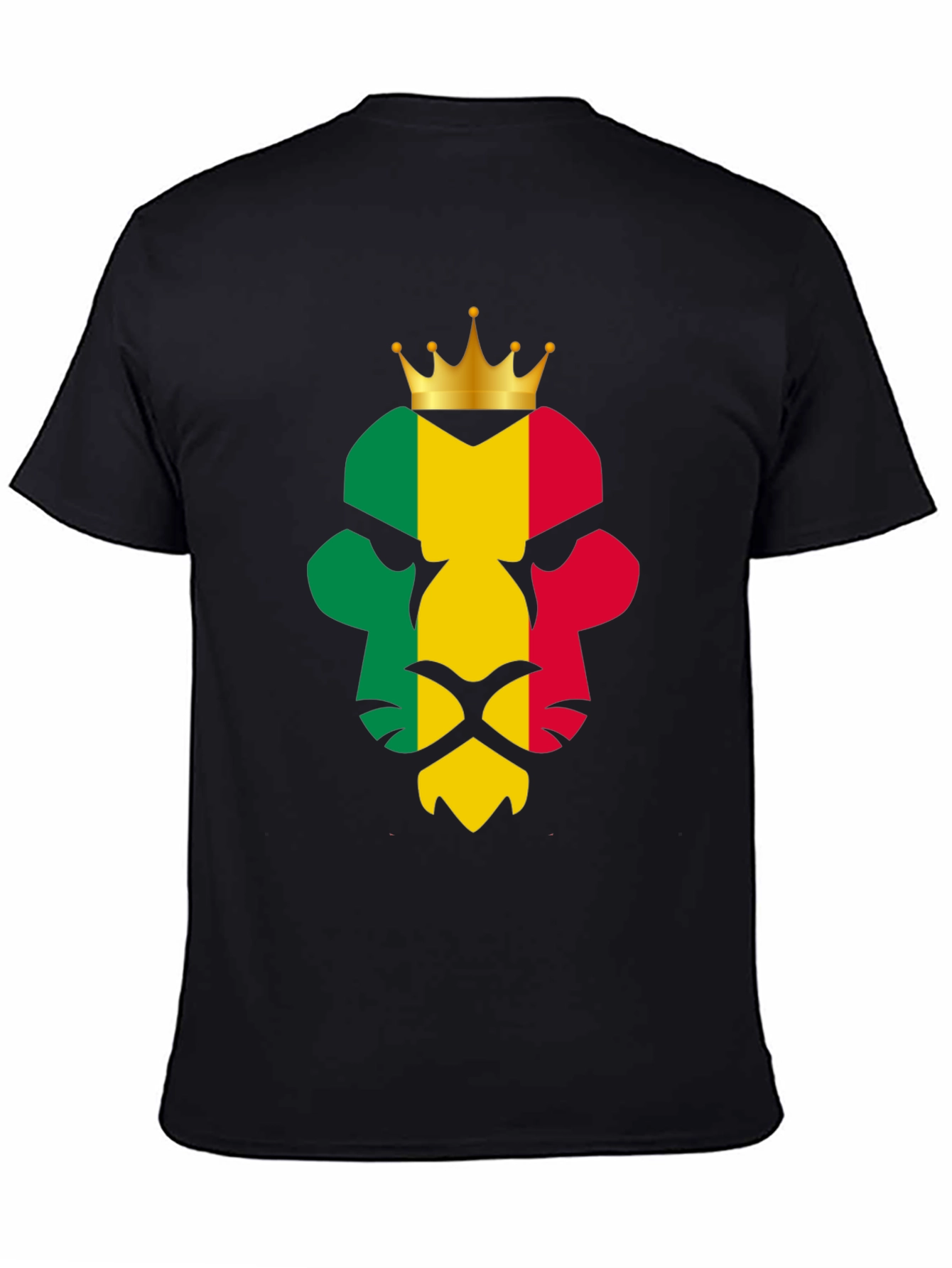 Rasta Lion King T-Shirt - Black Graphic Tee