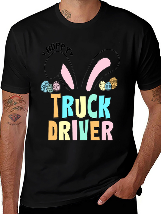 Hoppy Easter Truck Driver T-Shirt