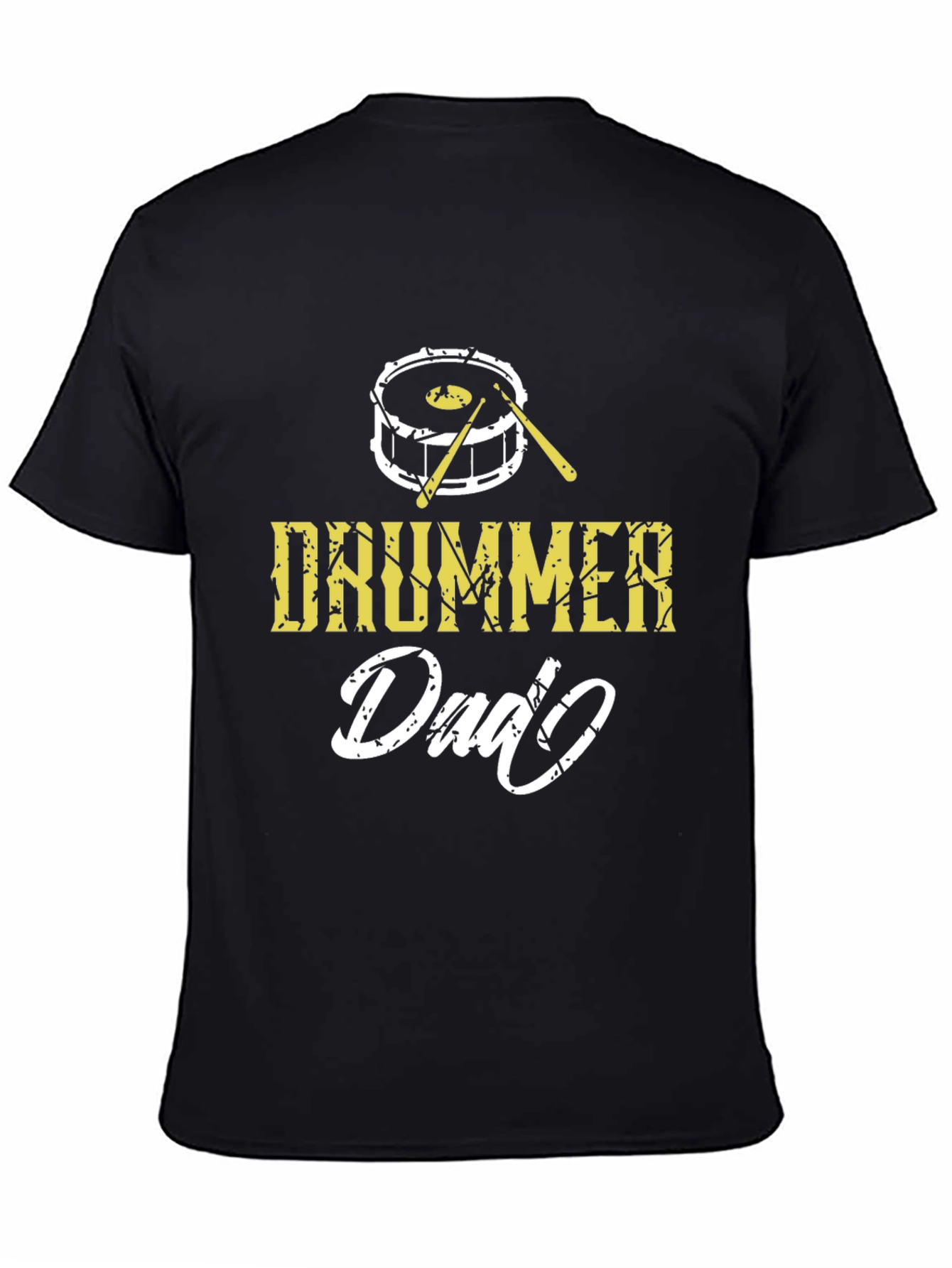 Drummer Dad Graphic T-Shirt - Music Lover Gift
