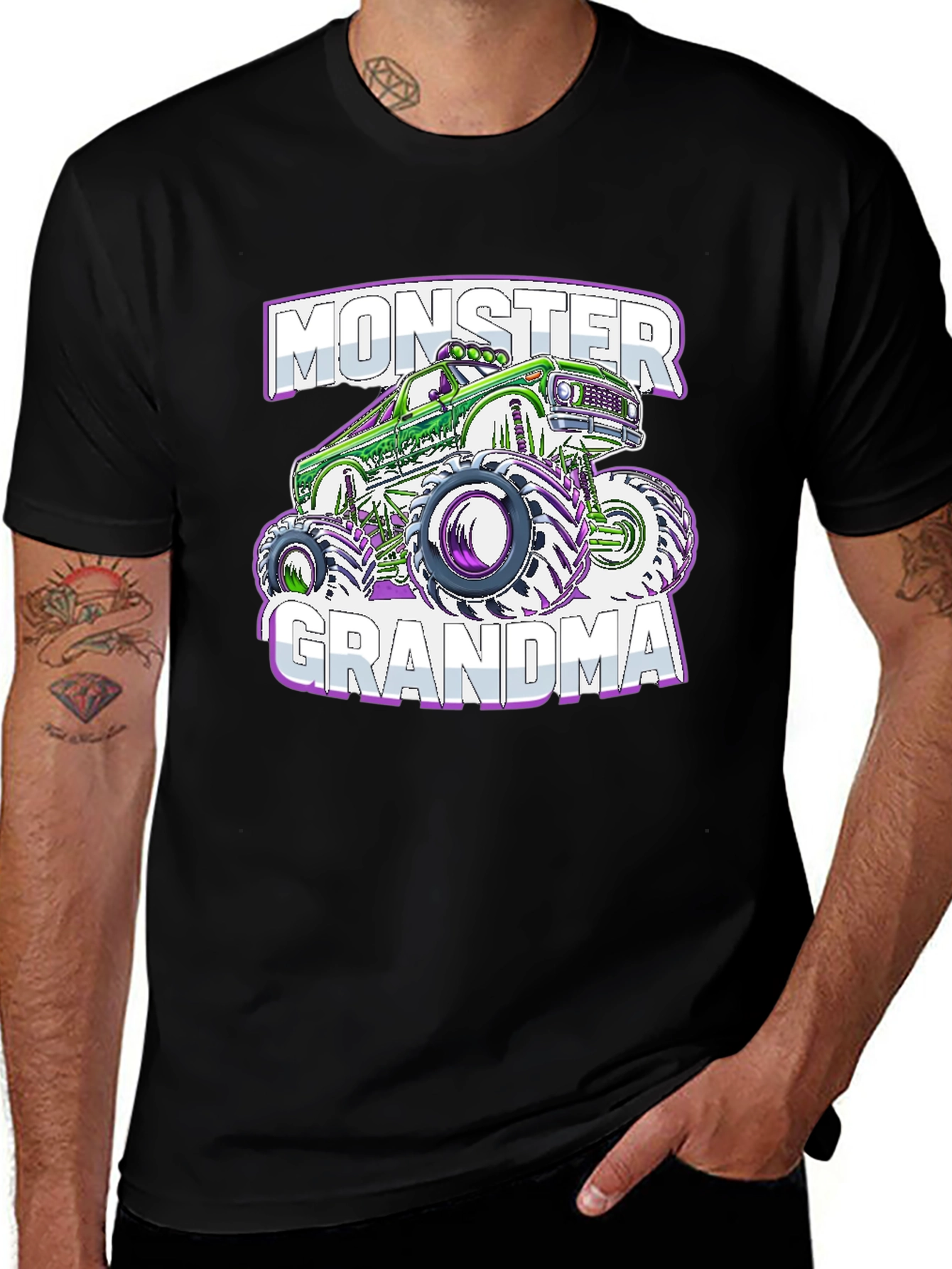 Monster Grandma Truck Graphic T-Shirt