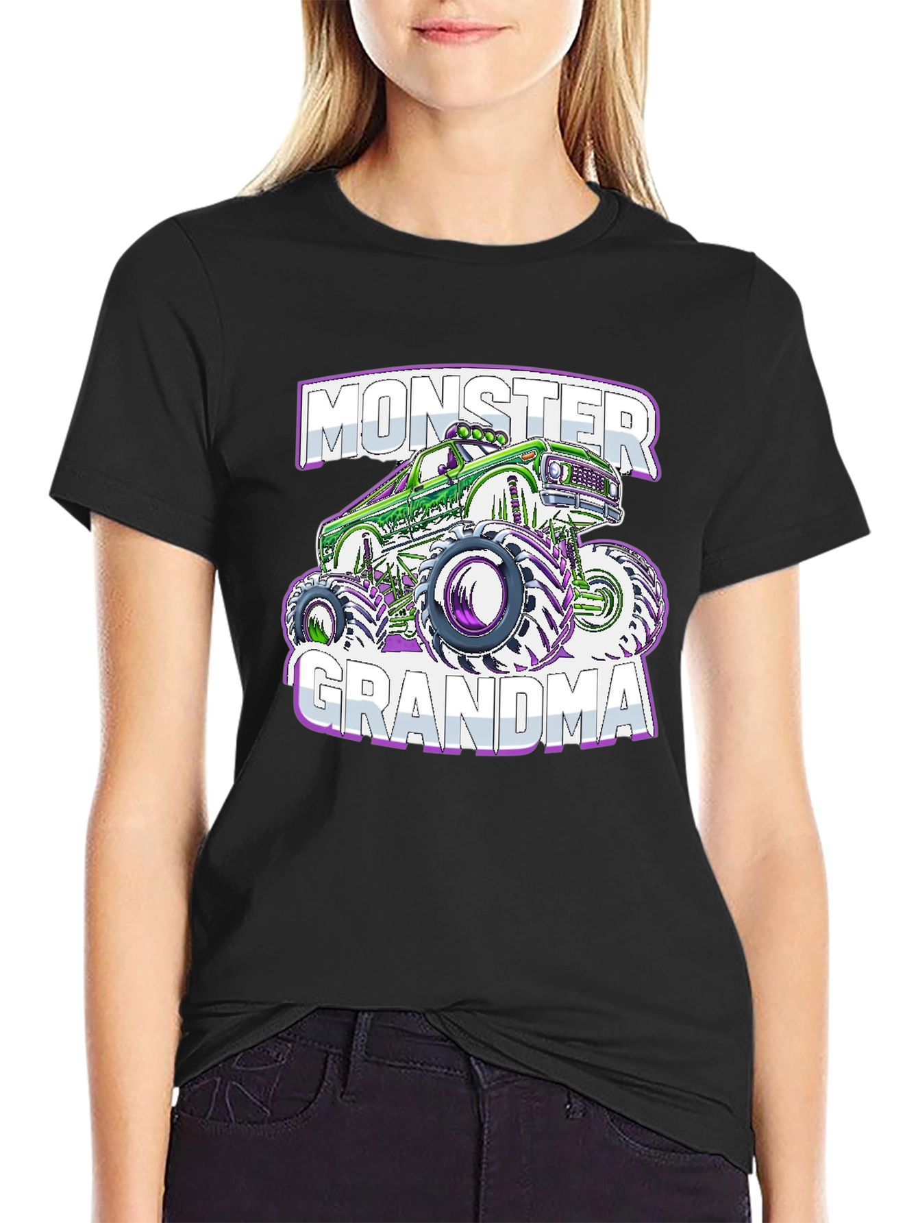 Monster Grandma Truck Graphic T-Shirt