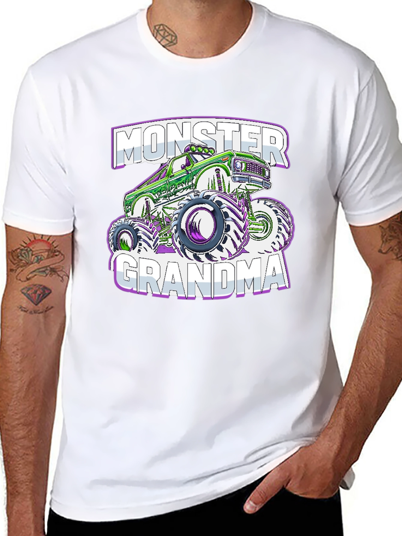 Monster Grandma Truck Graphic T-Shirt
