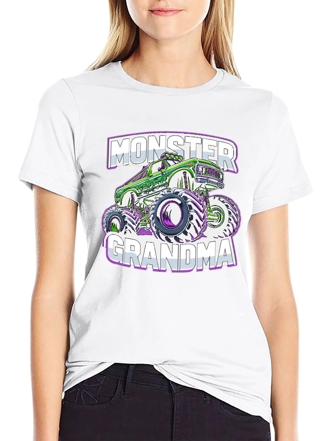 Monster Grandma Truck Graphic T-Shirt