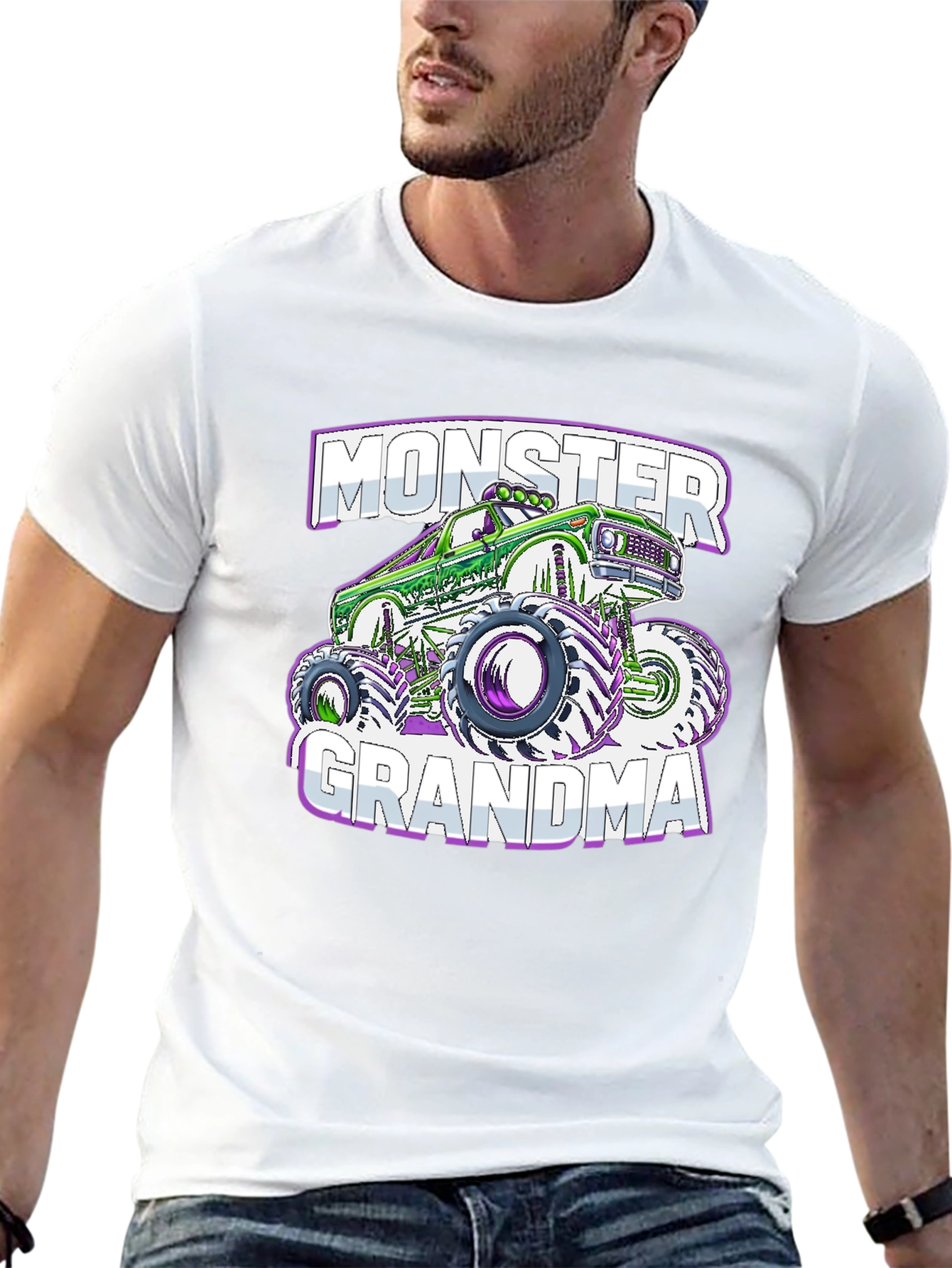 Monster Grandma Truck Graphic T-Shirt