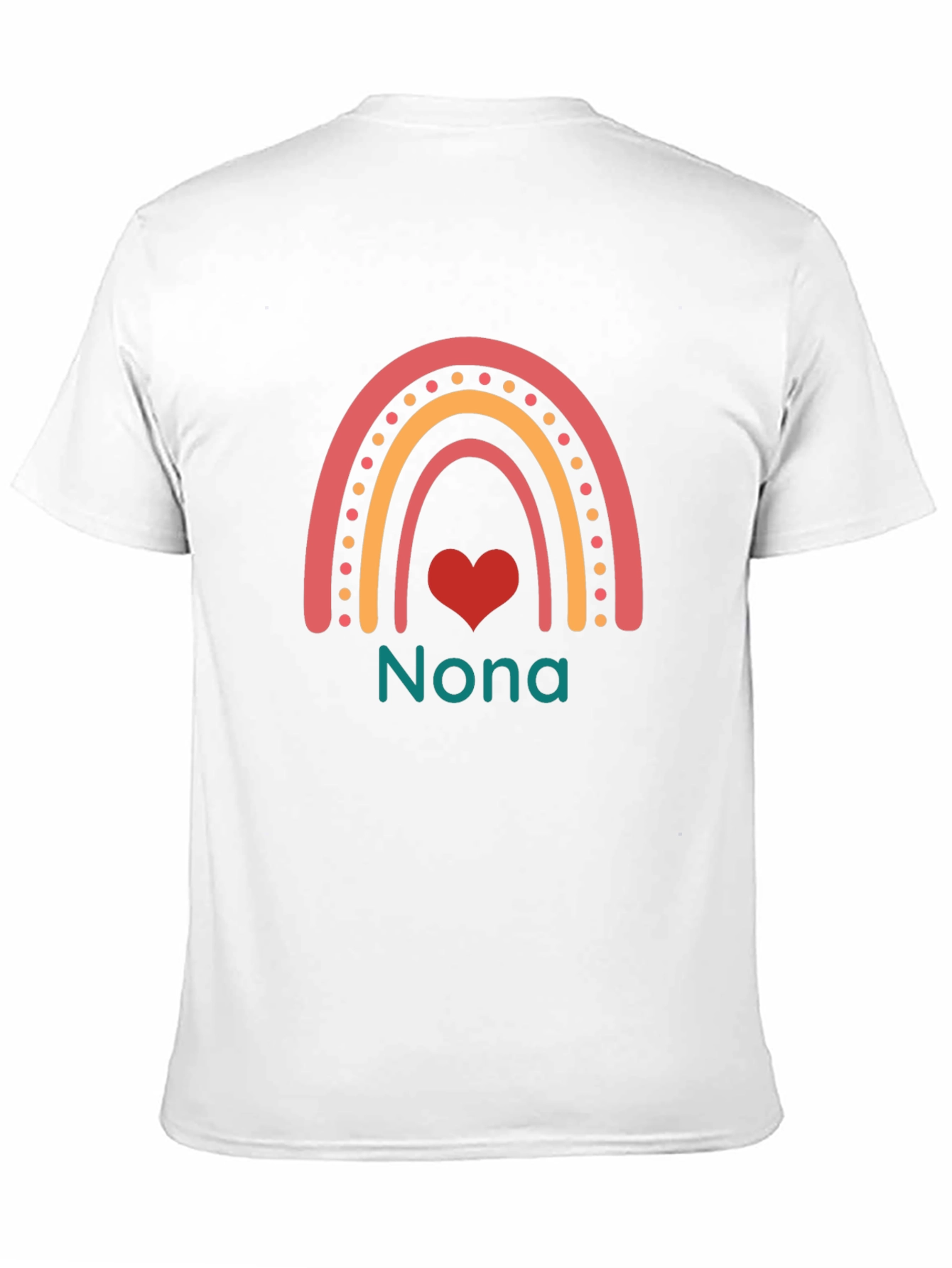 Nona Rainbow Heart T-Shirt - Black