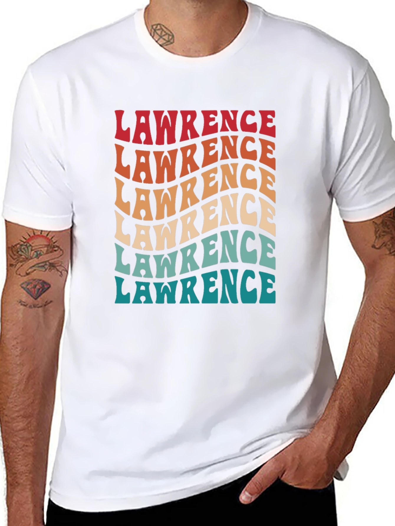 Lawrence Retro T-Shirt Personalized