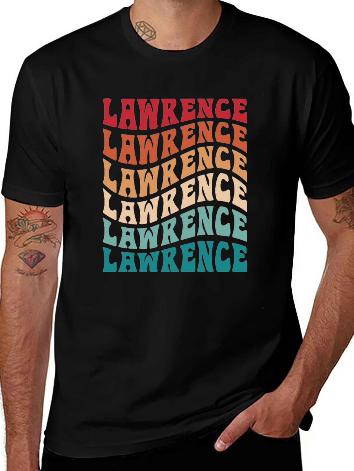 Lawrence Retro T-Shirt Personalized
