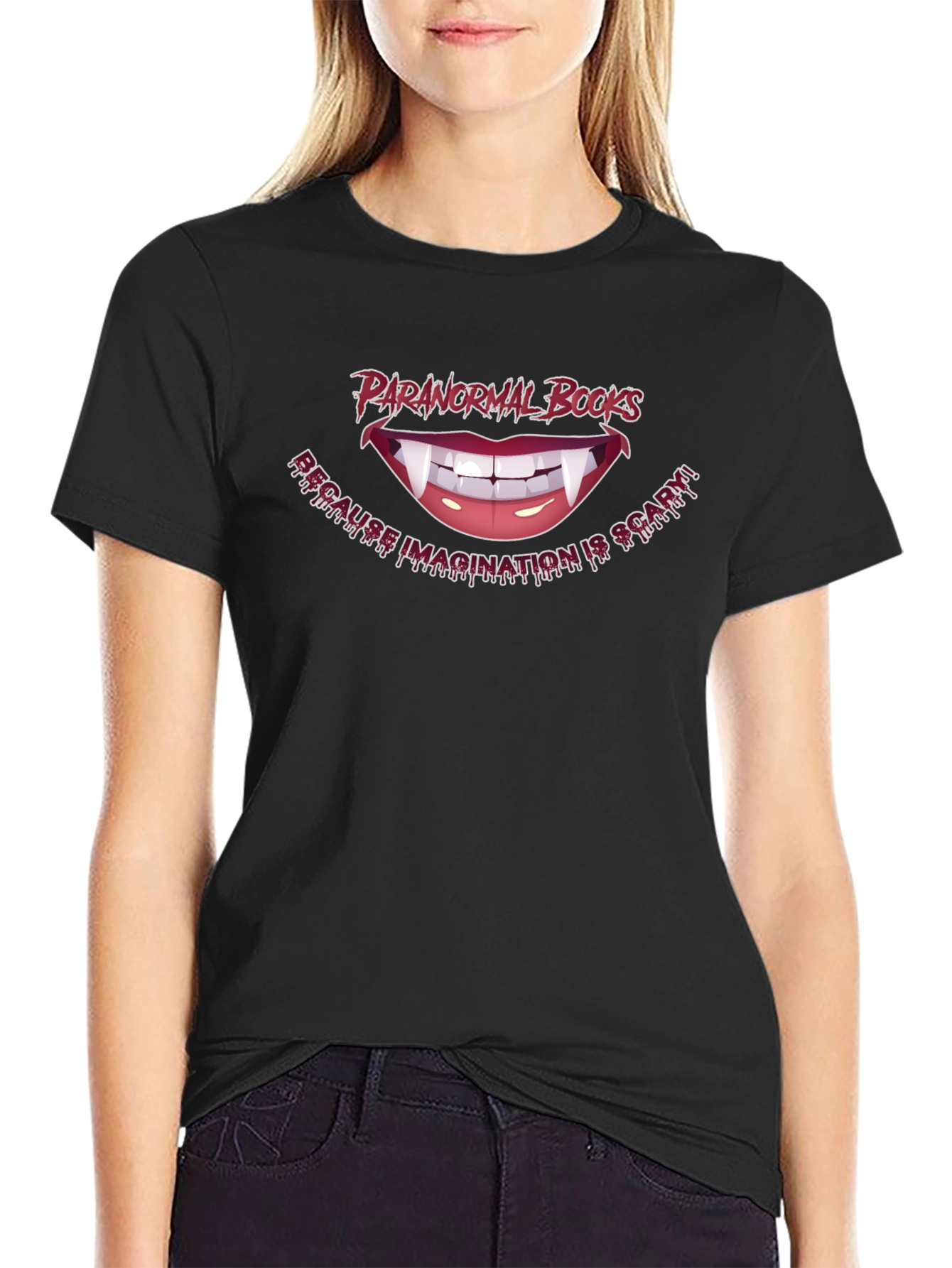 Paranormal Books T-Shirt - Imagination is Scary!