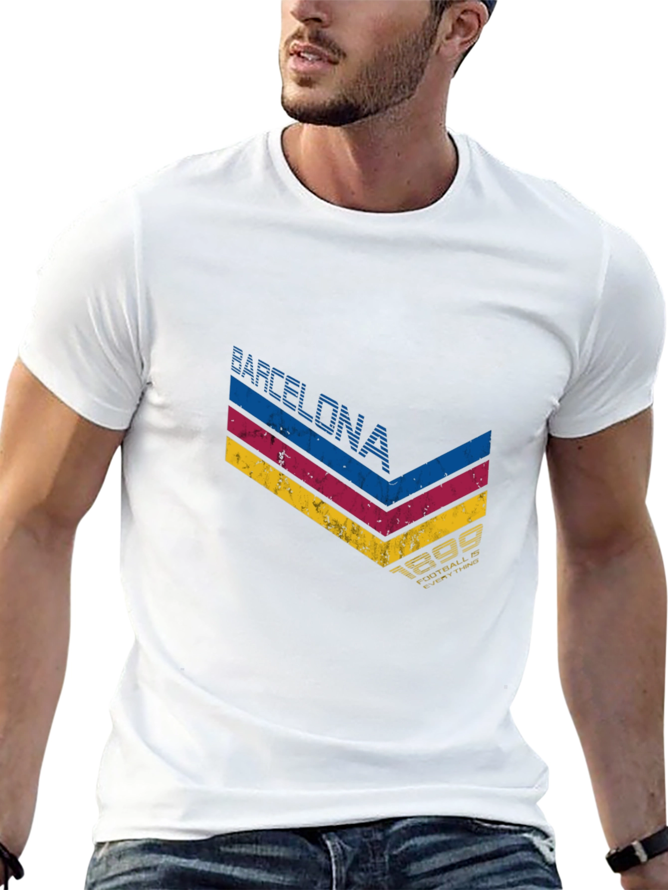 Barcelona 1899 Graphic Tee - Retro Style