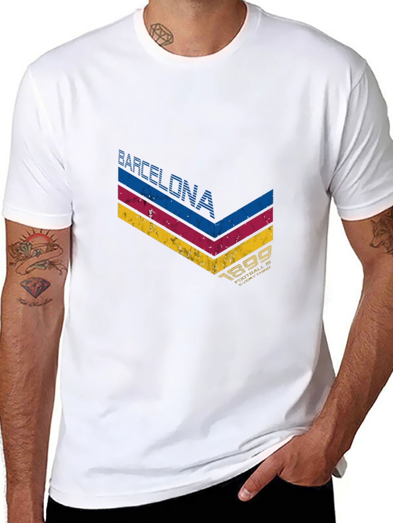 Barcelona 1899 Graphic Tee - Retro Style