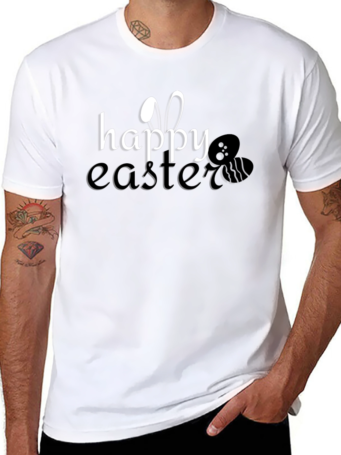 Happy Easter Graphic T-Shirt - Holiday Celebration Tee