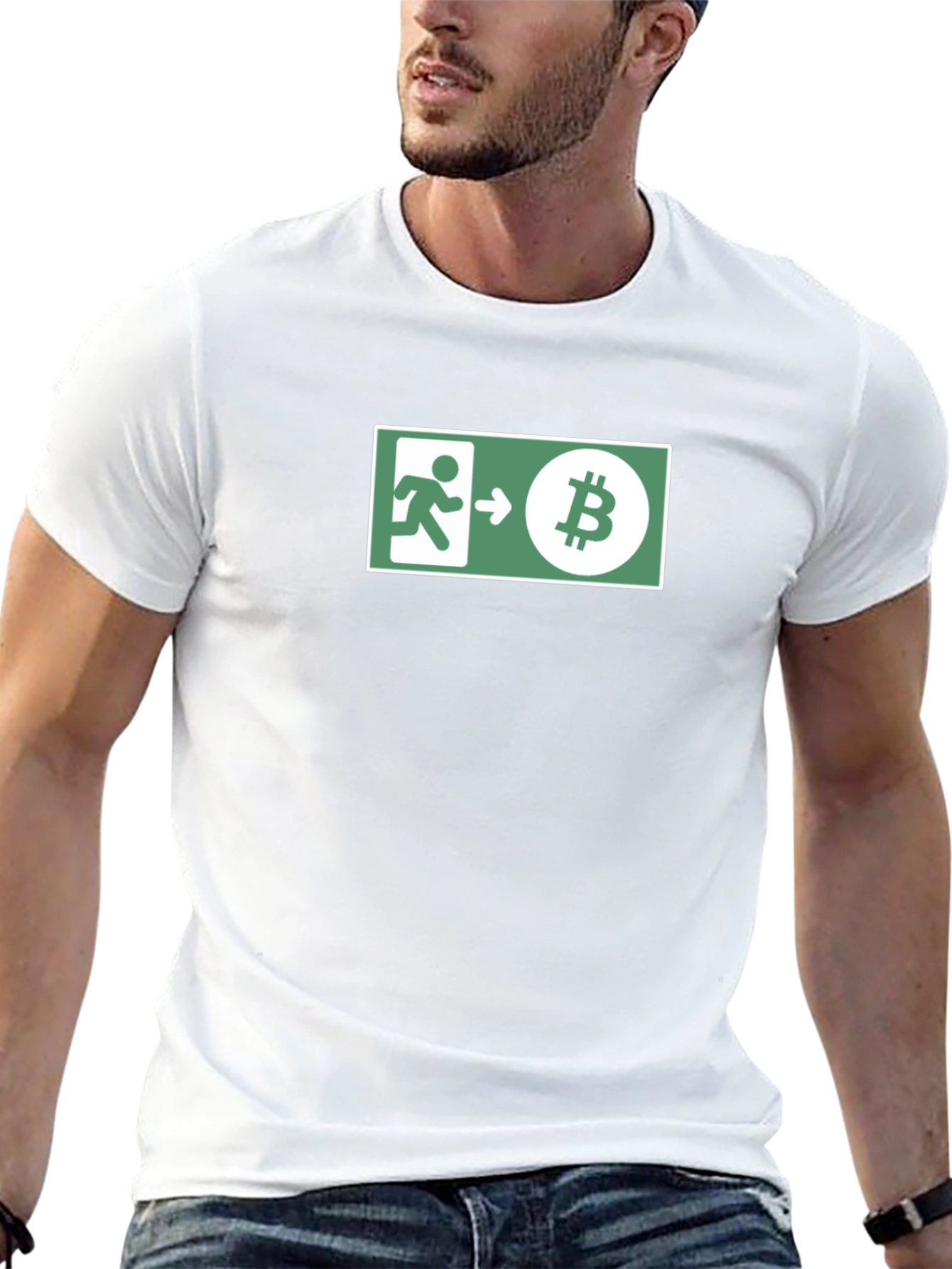 Bitcoin Exit Strategy T-Shirt - Crypto Humor Tee