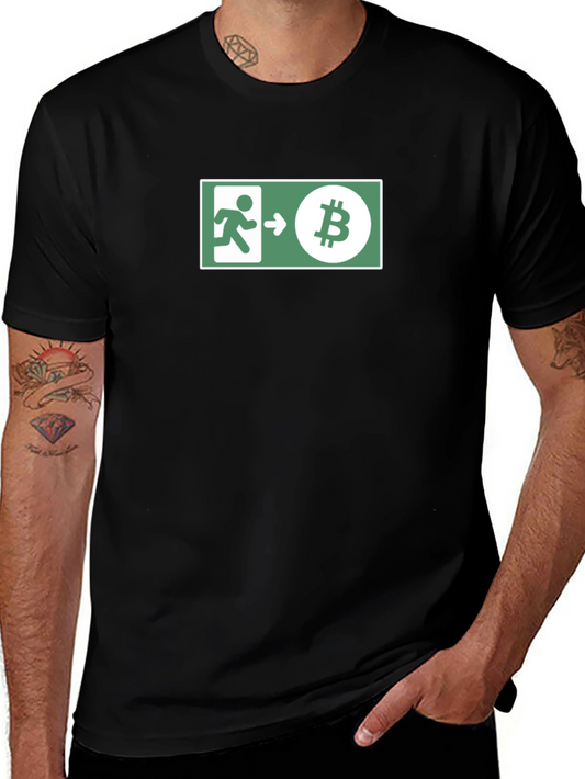Bitcoin Exit Strategy T-Shirt - Crypto Humor Tee